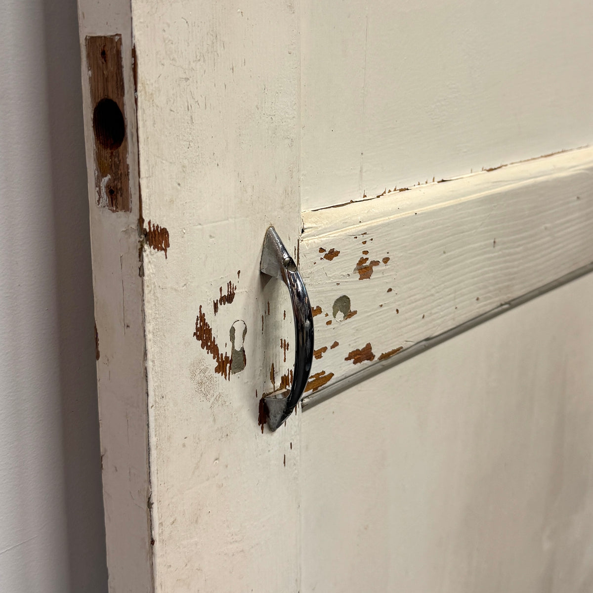 Reclaimed Mid-Century 1950s Four Panel Door 196.5cm x 75.5cm | The Architectural Forum