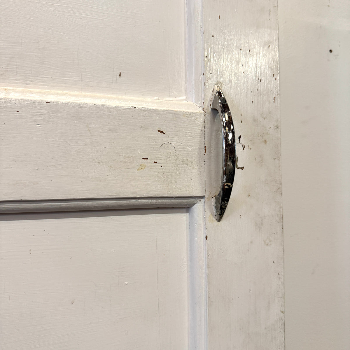 Reclaimed Mid-Century 1950s Four Panel Door 198cm x 76cm | The Architectural Forum