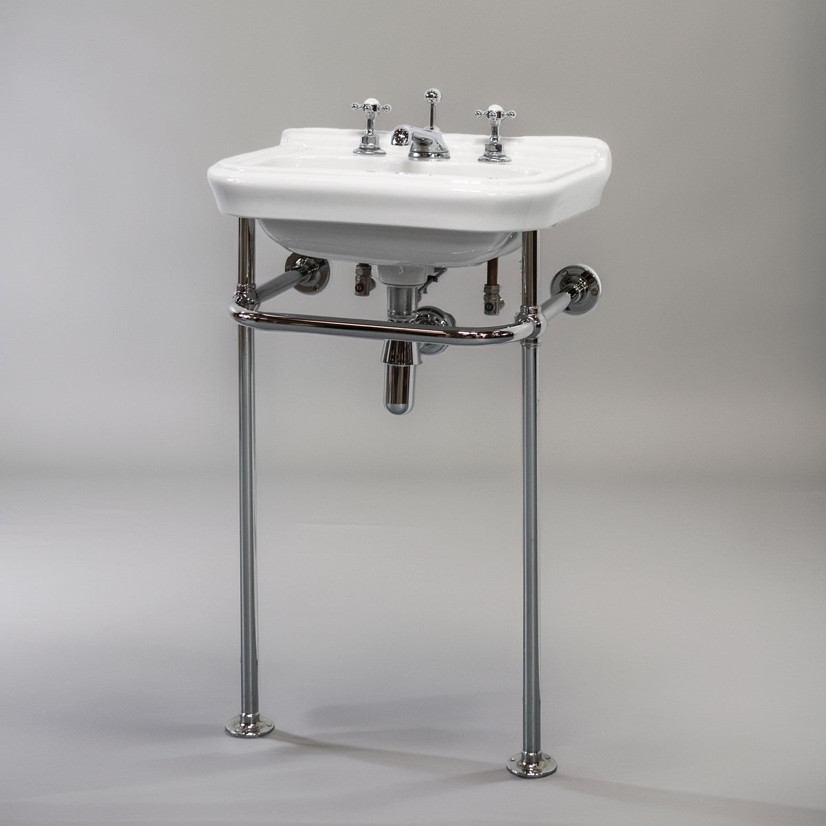 Reclaimed C.P Hart Sink on Chrome Legs