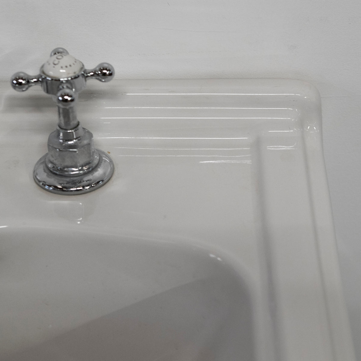 Reclaimed C.P Hart Sink on Chrome Legs