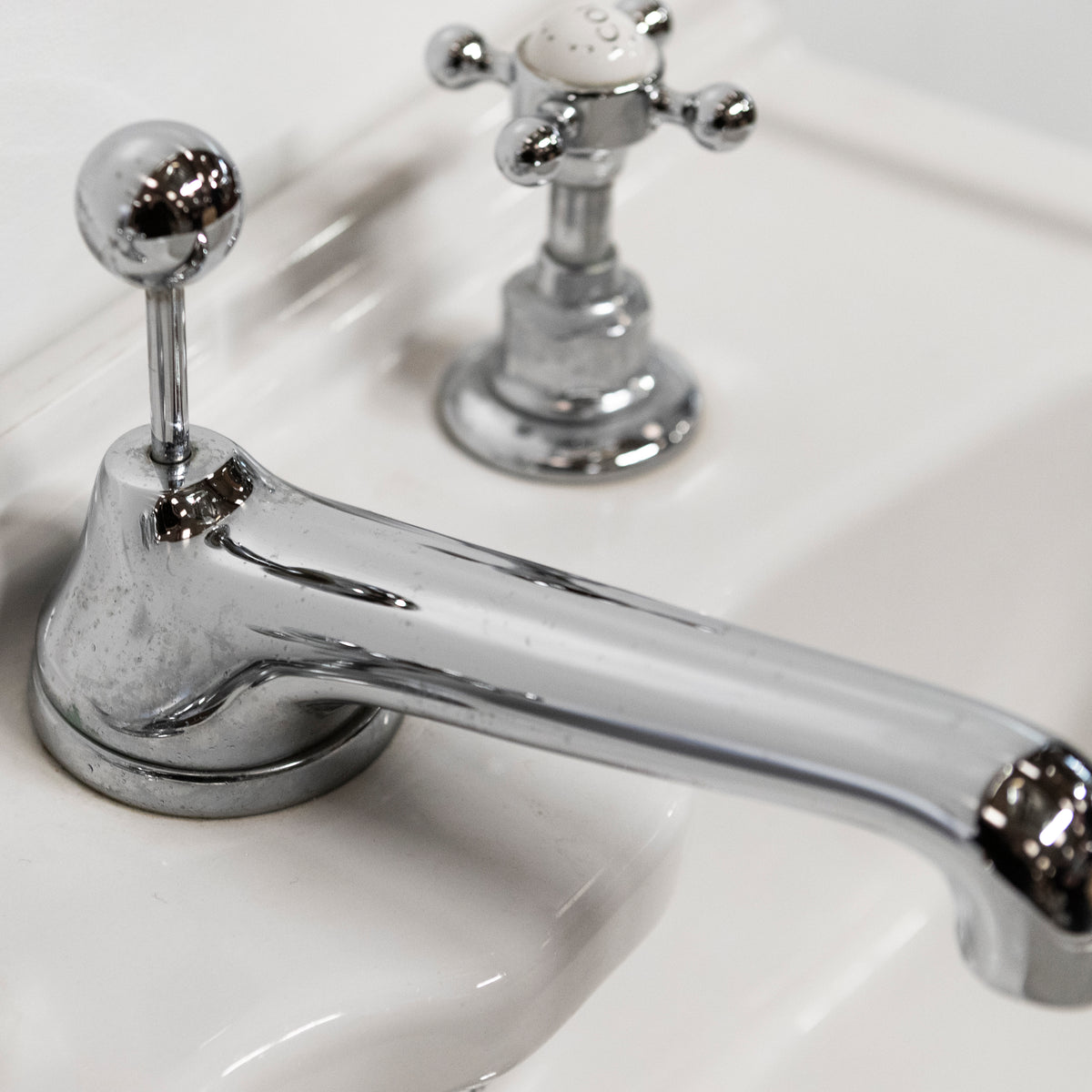 Reclaimed C.P Hart Sink on Chrome Legs