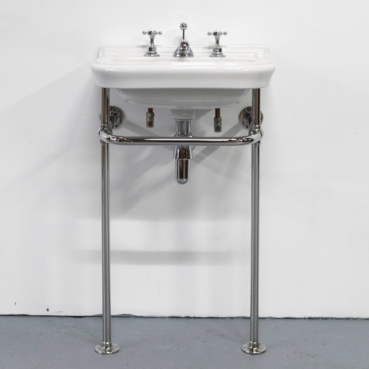 Reclaimed C.P Hart Sink on Chrome Legs