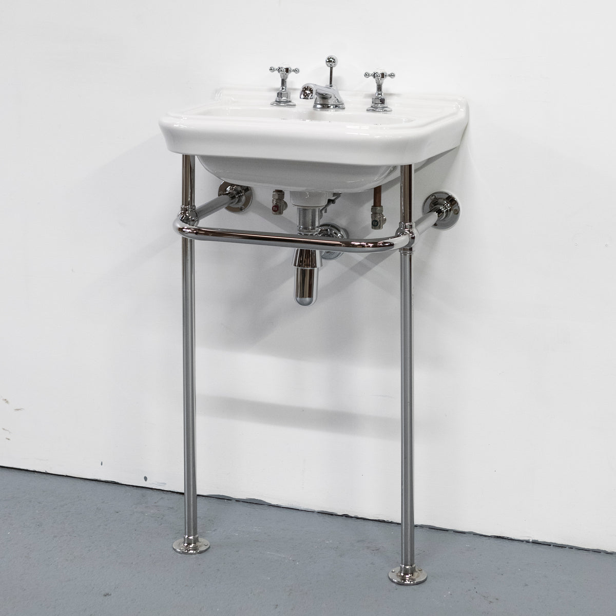 Reclaimed C.P Hart Sink on Chrome Legs