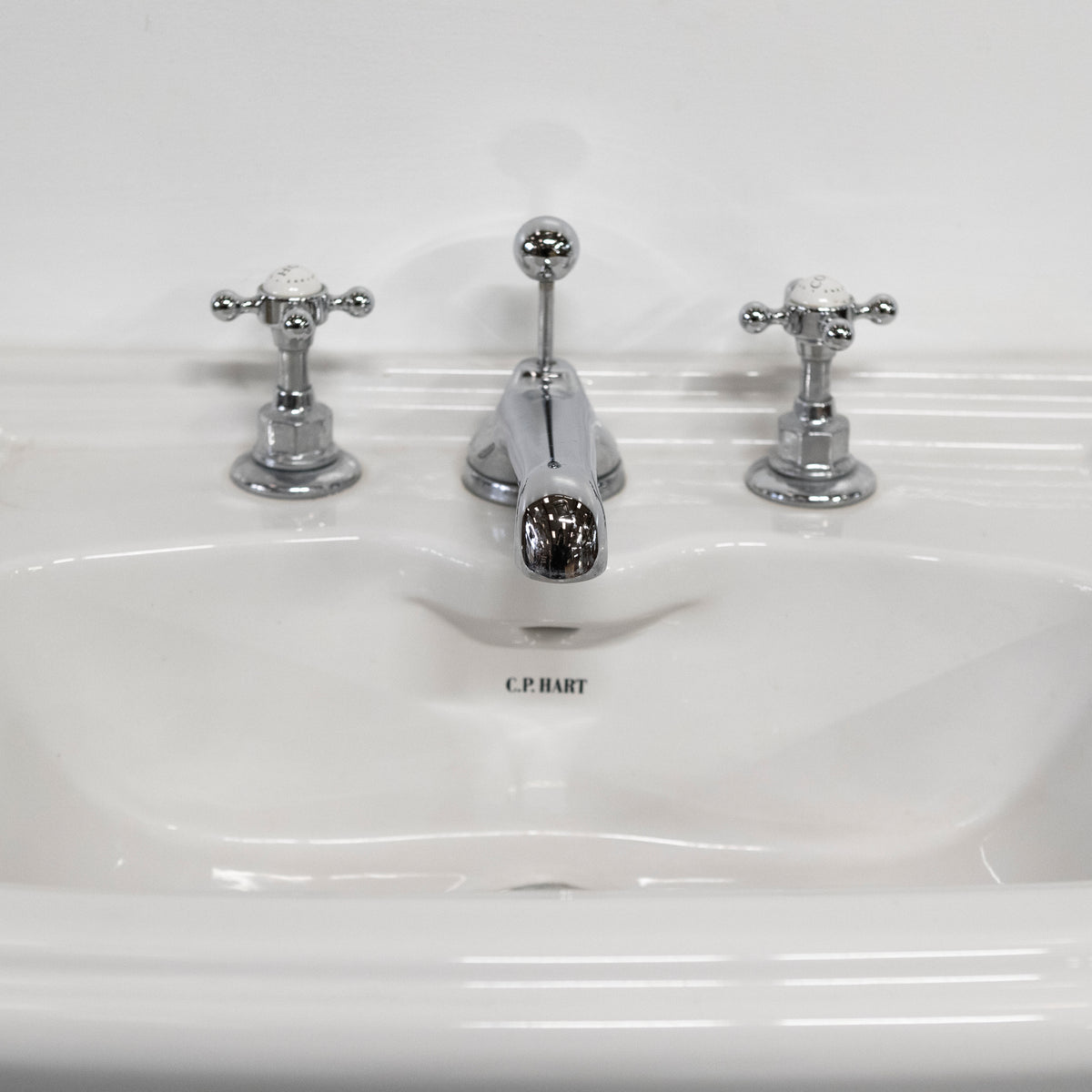 Reclaimed C.P Hart Sink on Chrome Legs