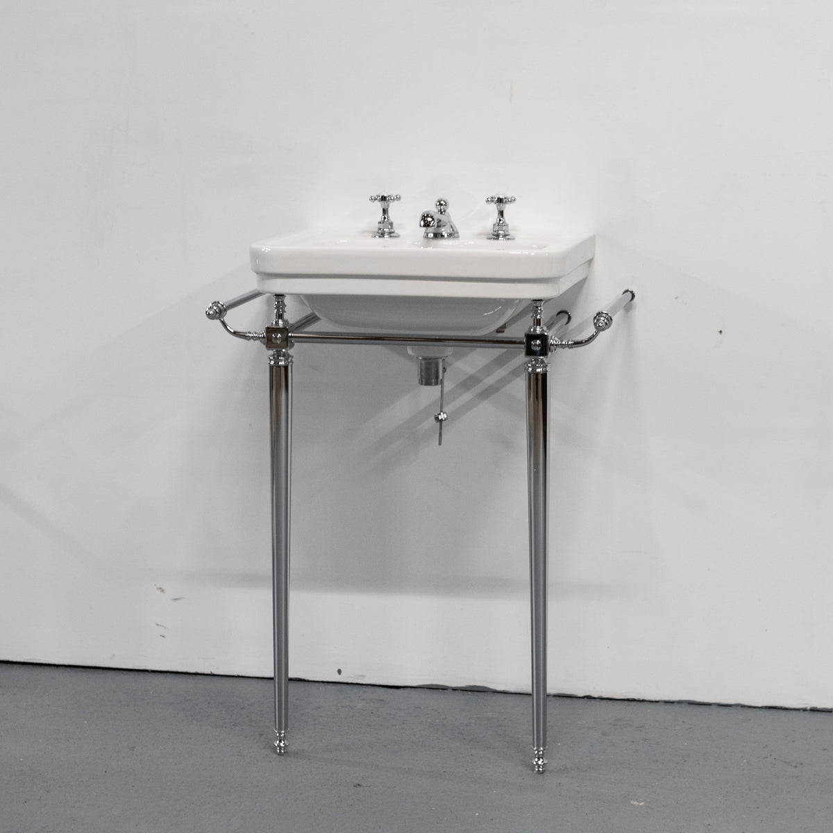 Large C.P Hart Basin on Chrome Legs