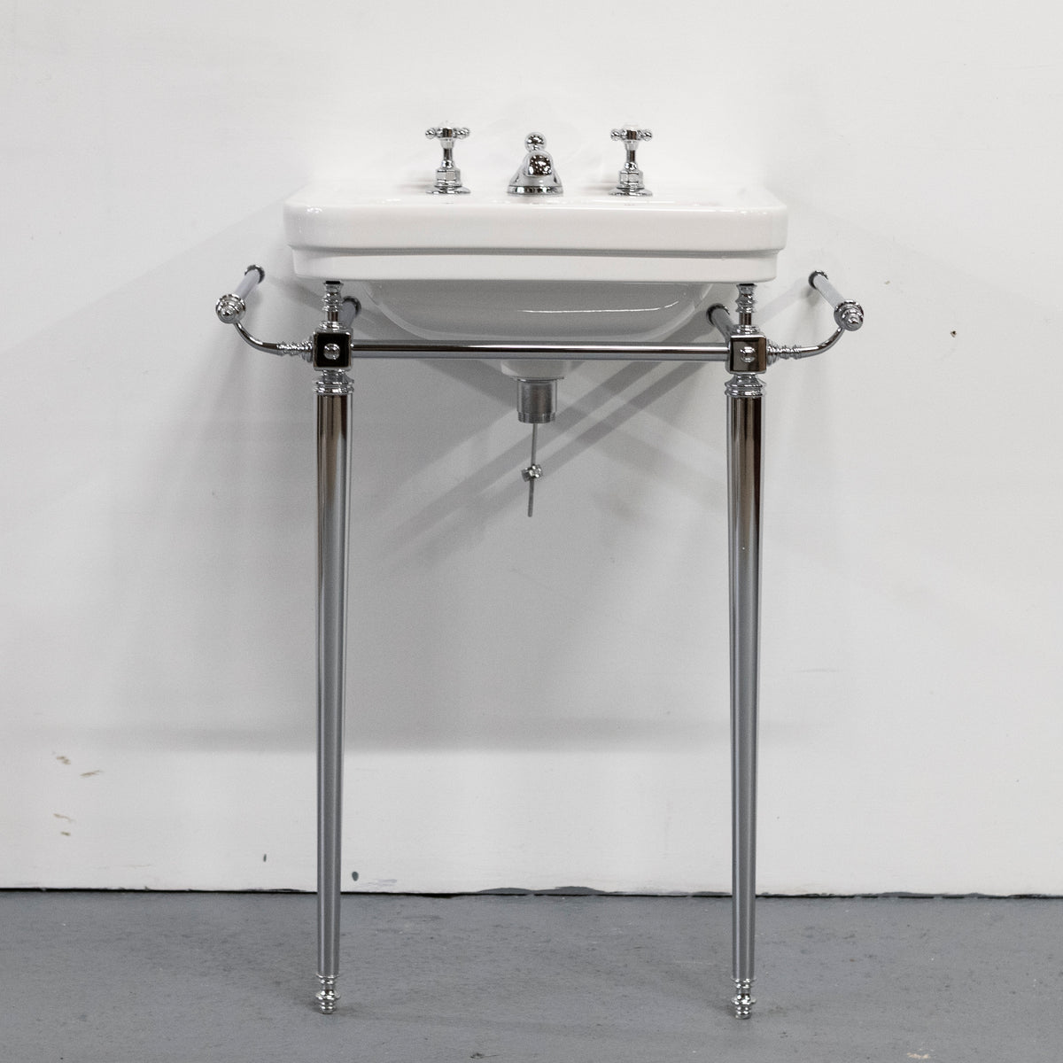 Large C.P Hart Basin on Chrome Legs