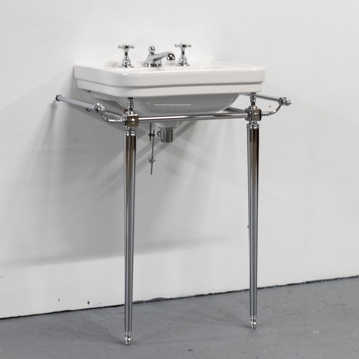 Large C.P Hart Basin on Chrome Legs