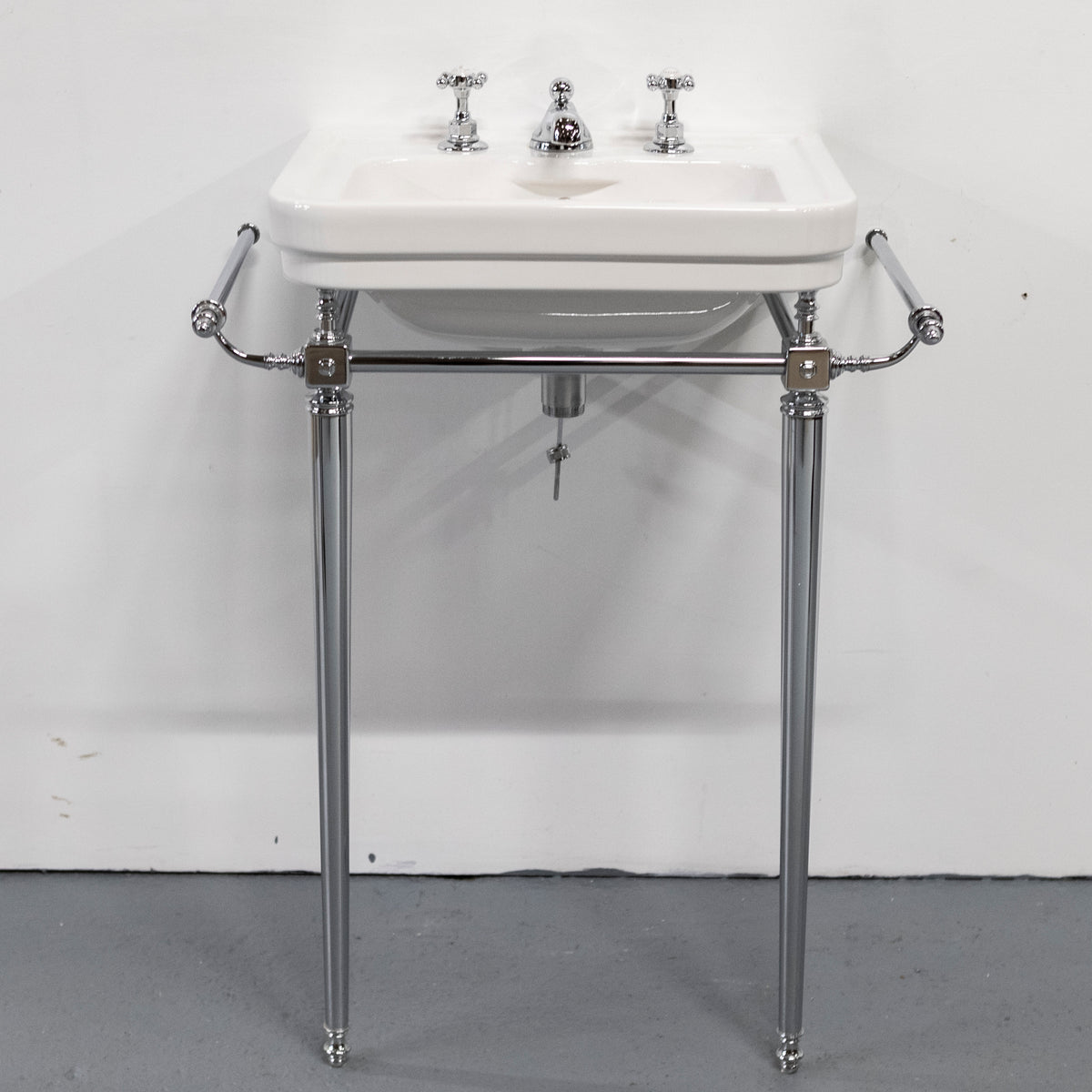 Large C.P Hart Basin on Chrome Legs