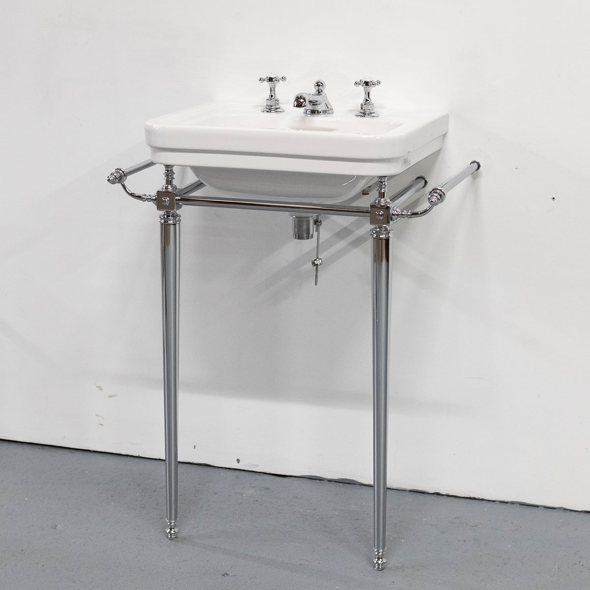 Large C.P Hart Basin on Chrome Legs