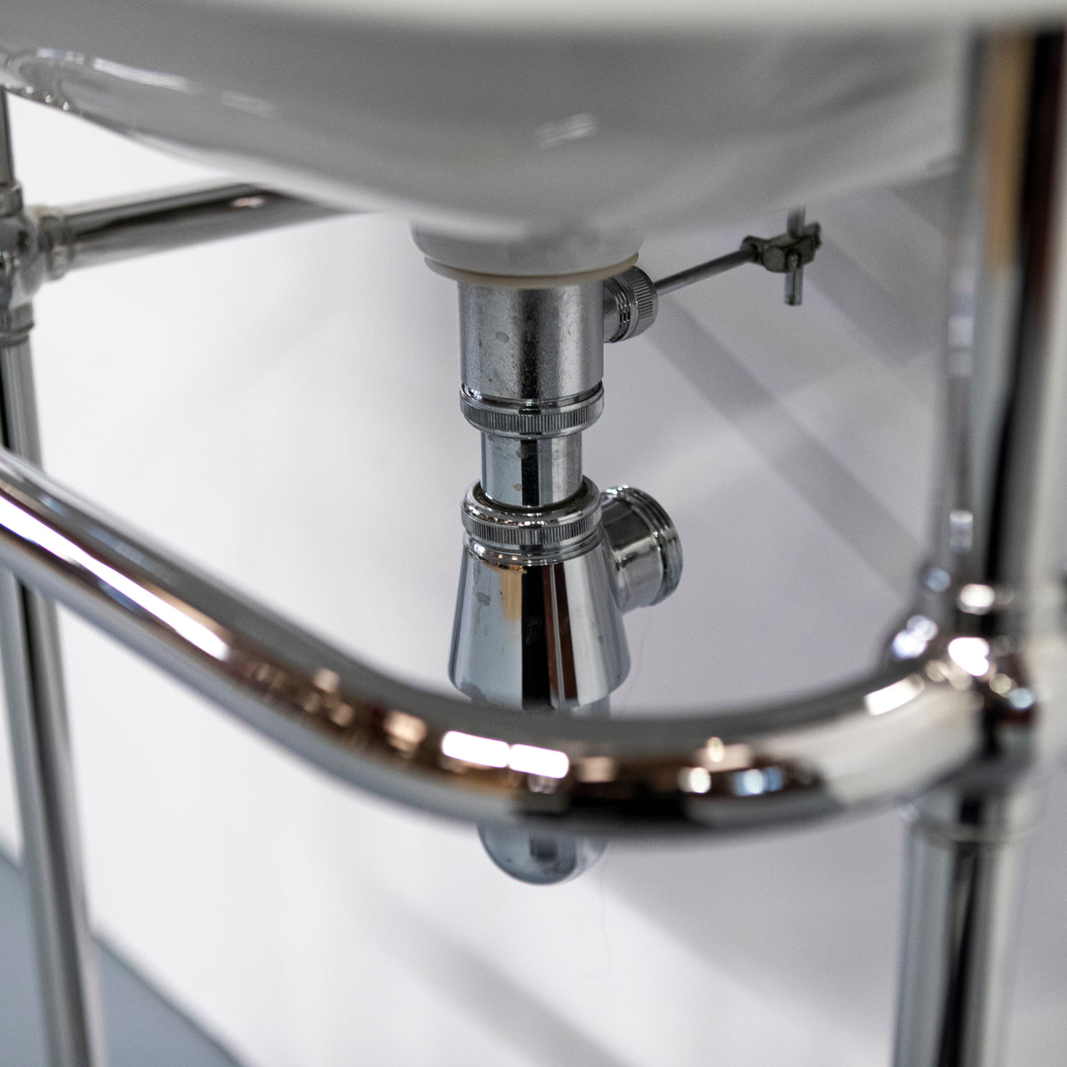 Reclaimed C.P Hart Sink on Chrome Legs