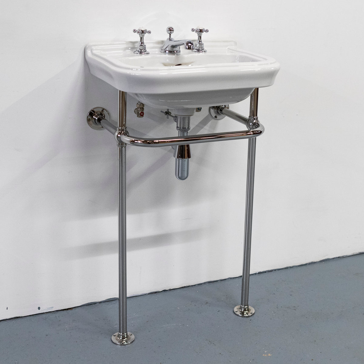 Reclaimed C.P Hart Sink on Chrome Legs