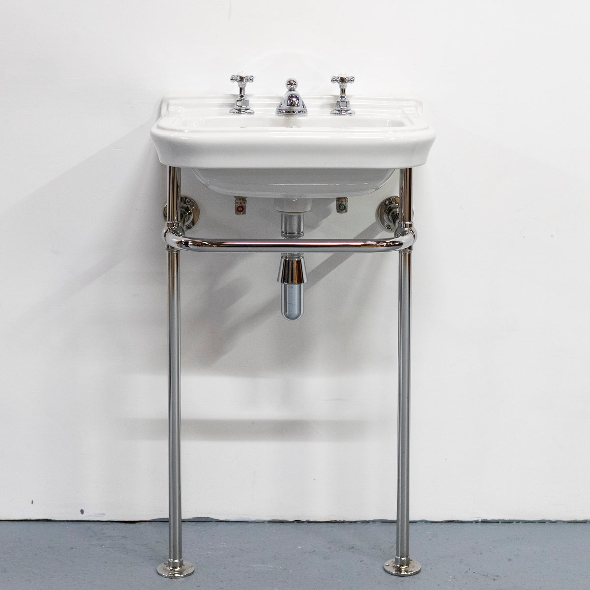 Reclaimed C.P Hart Sink on Chrome Legs