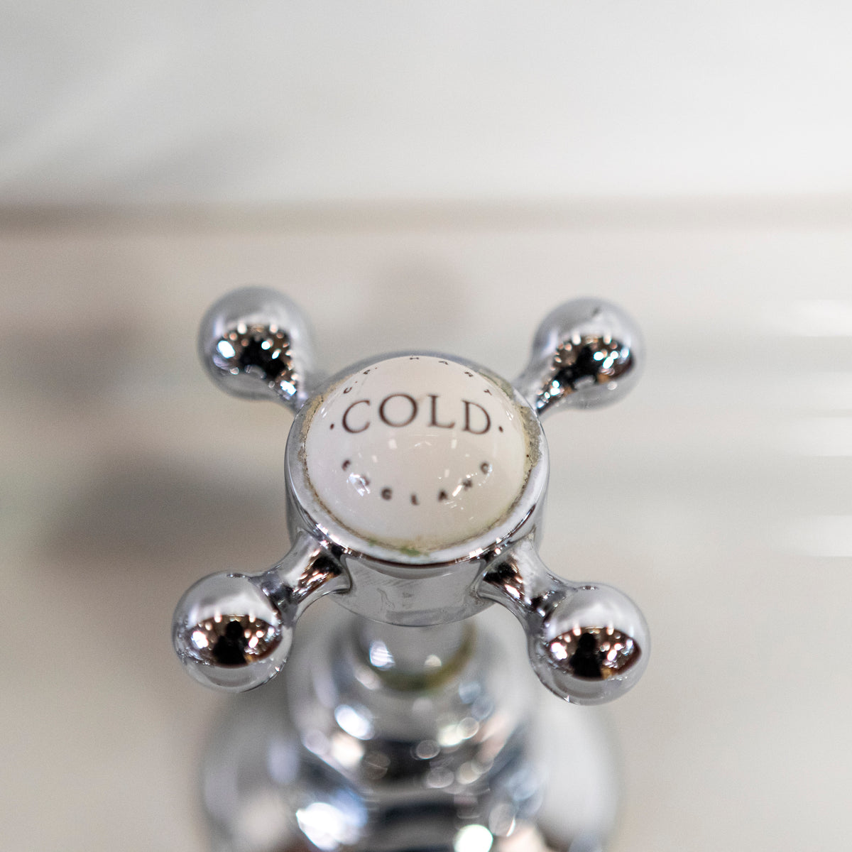 Reclaimed C.P Hart Sink on Chrome Legs