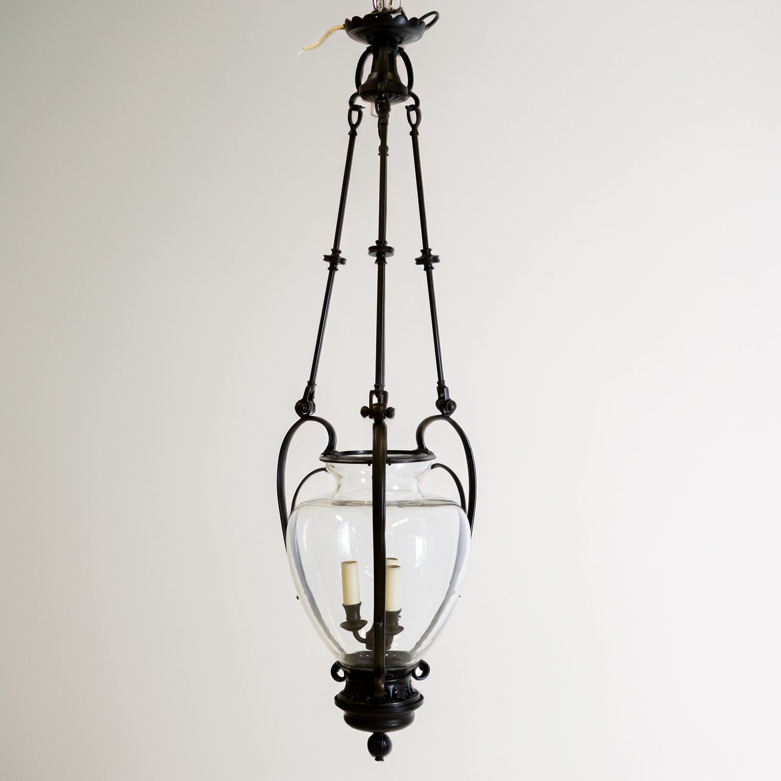 Large Reclaimed Black Pendant Lantern | Charles Edwards | The Architectural Forum