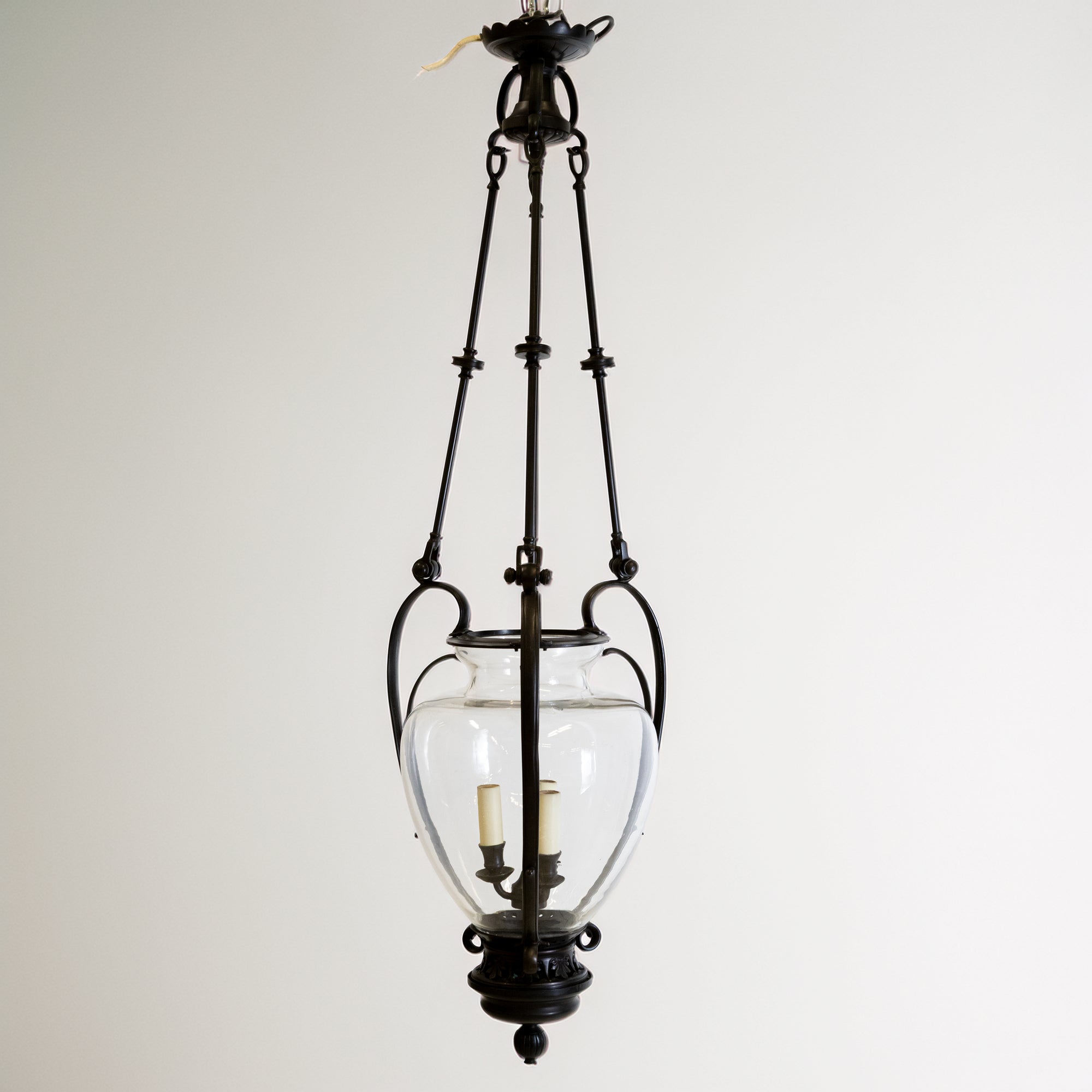 Large Reclaimed Black Pendant Lantern | Charles Edwards | The Architectural Forum
