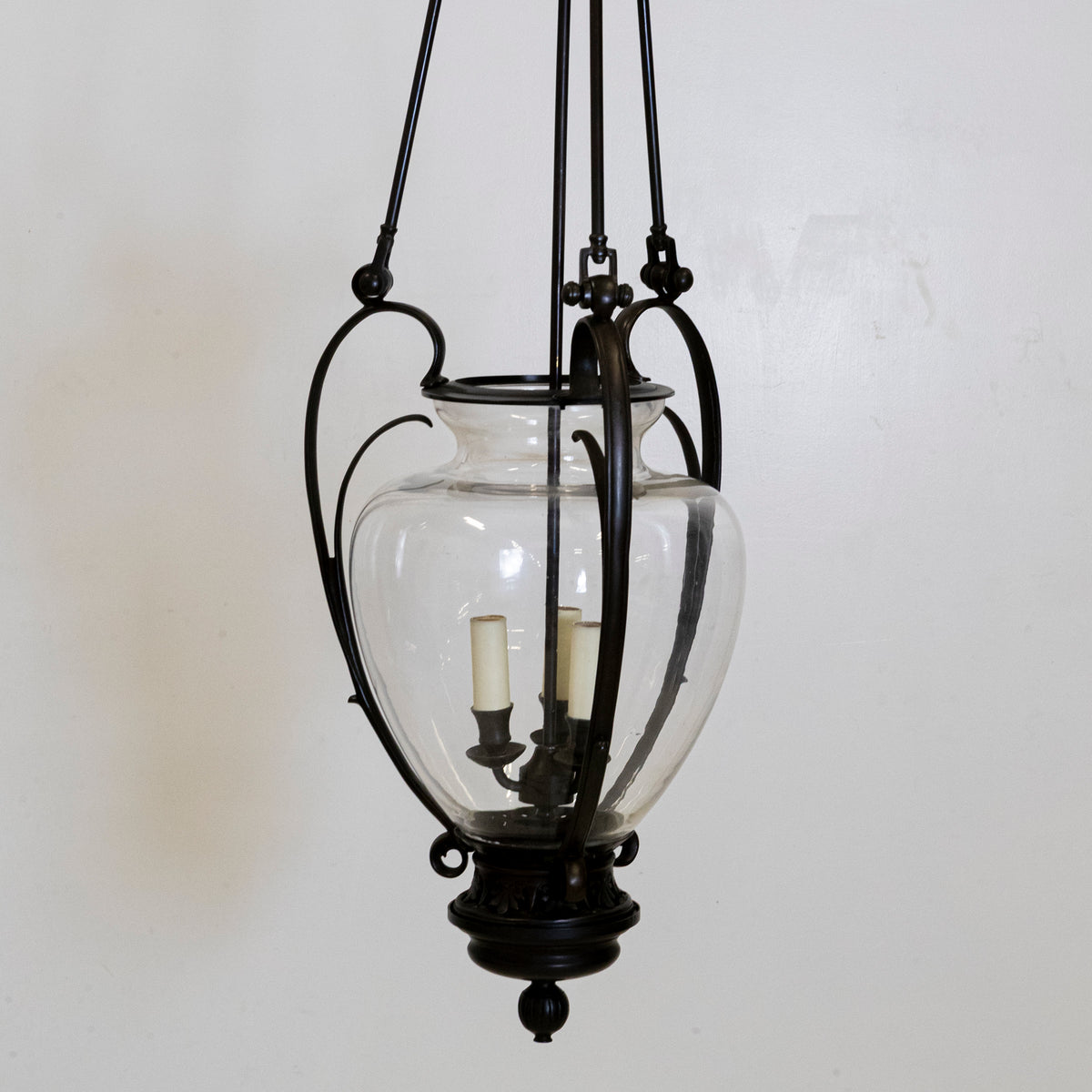 Large Reclaimed Black Pendant Lantern | Charles Edwards | The Architectural Forum