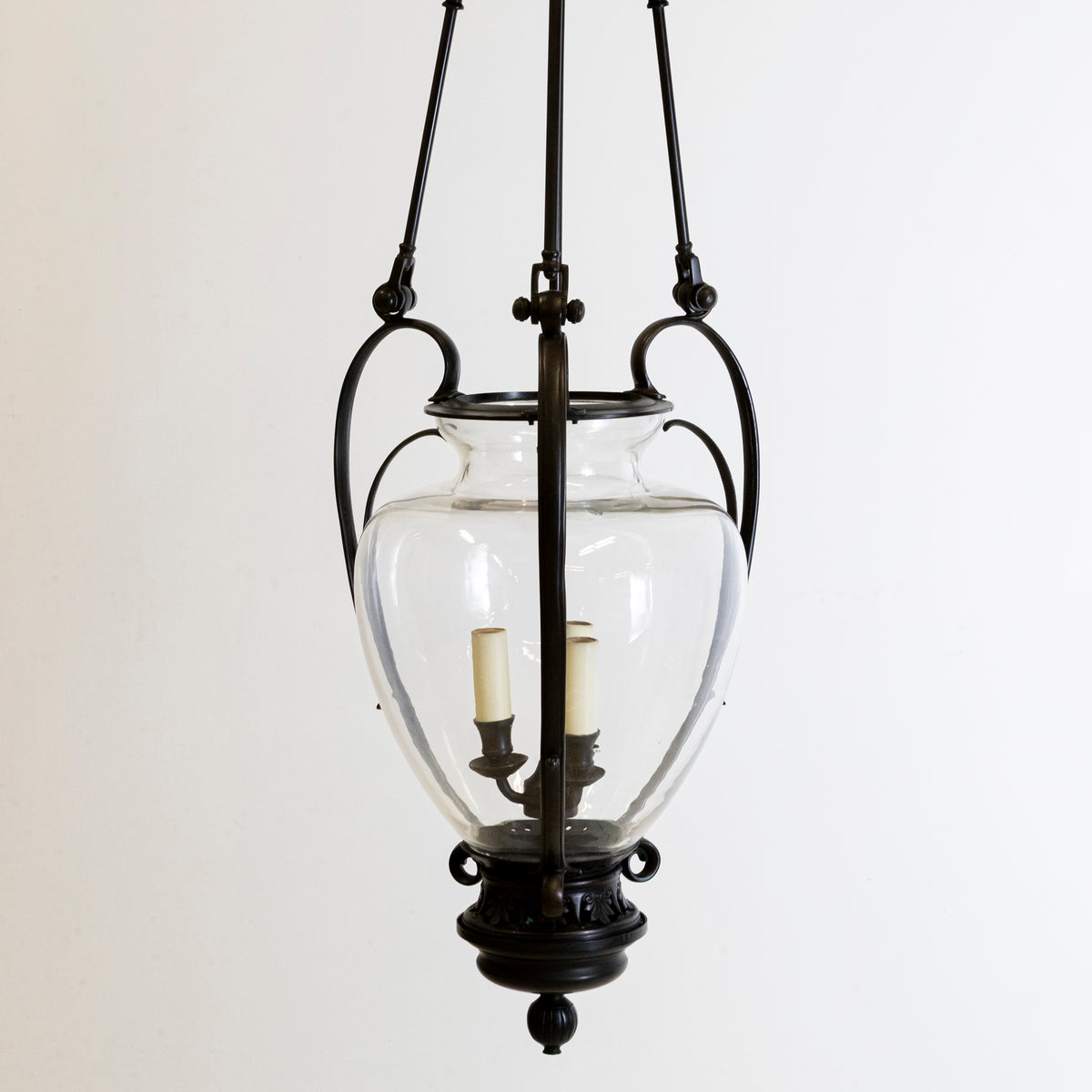 Large Reclaimed Black Pendant Lantern | Charles Edwards | The Architectural Forum