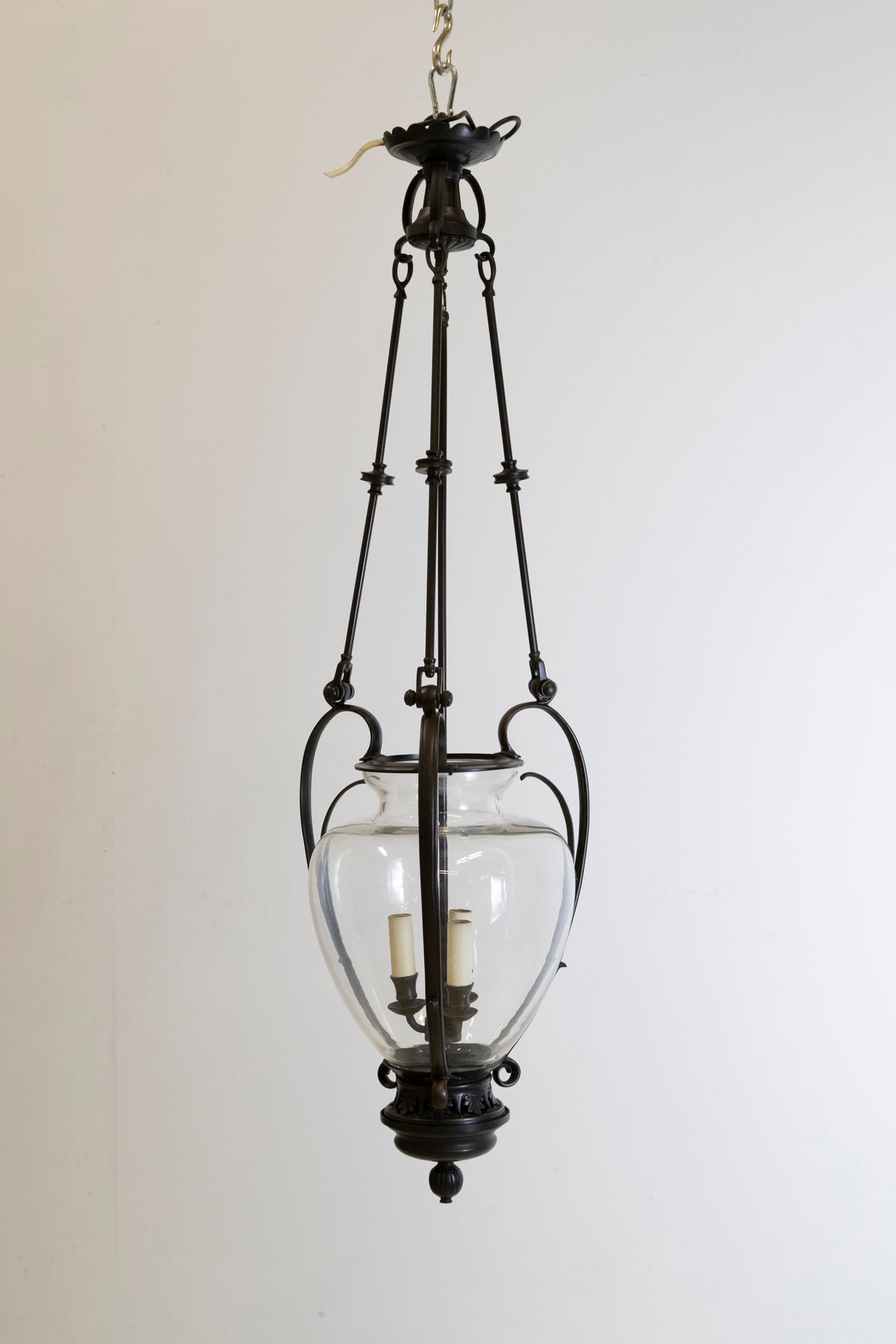 Large Reclaimed Black Pendant Lantern | Charles Edwards | The Architectural Forum