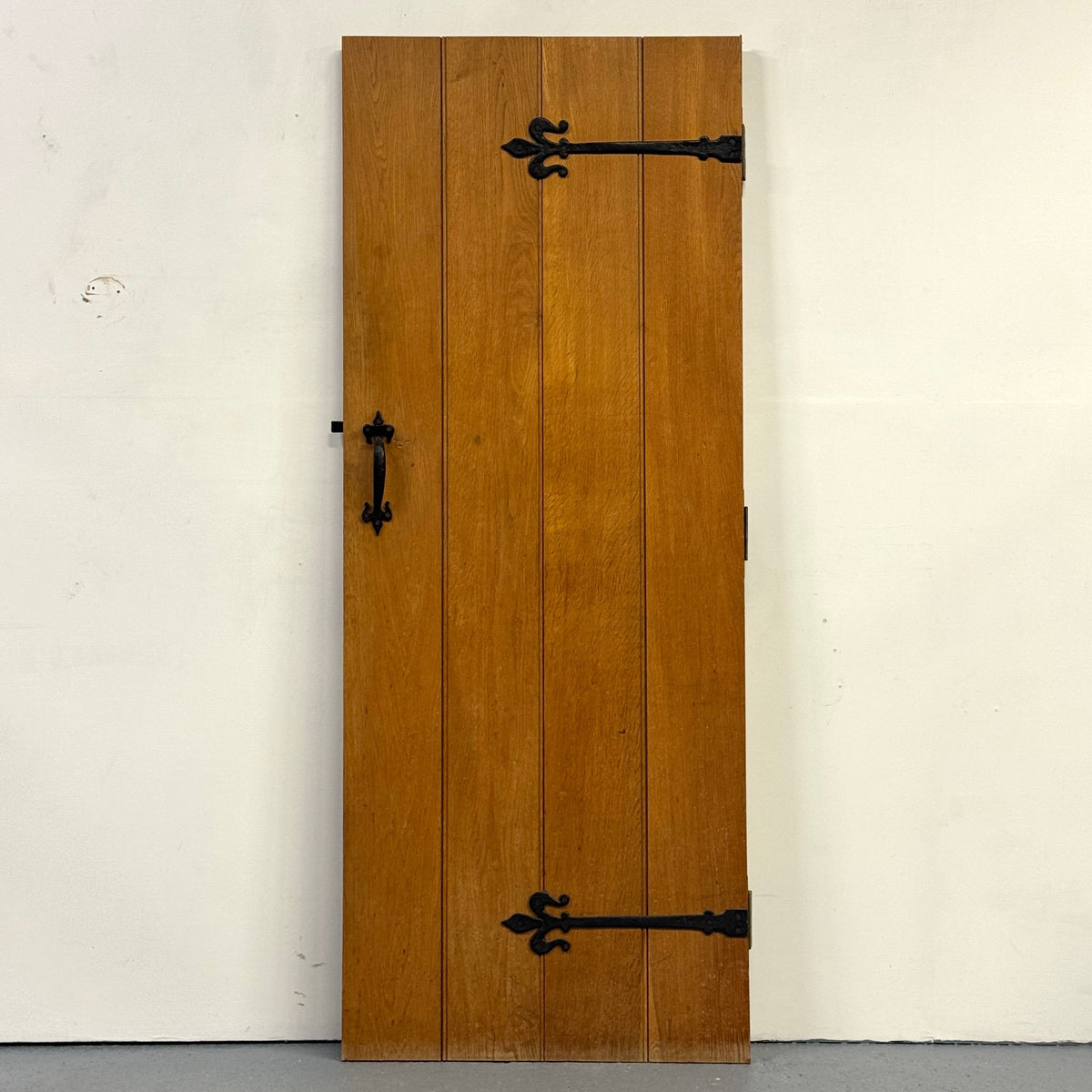 Antique Victorian Pine Latch Door - 191cm x 75.5cm x 2cm | The Architectural Forum