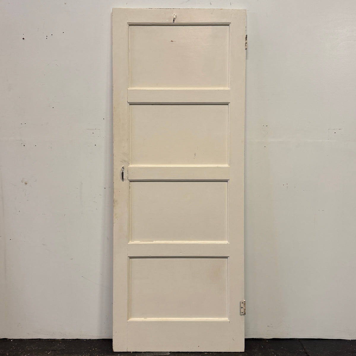 Reclaimed Mid-Century 1950s Four Panel Door 197cm x 76cm | The Architectural Forum