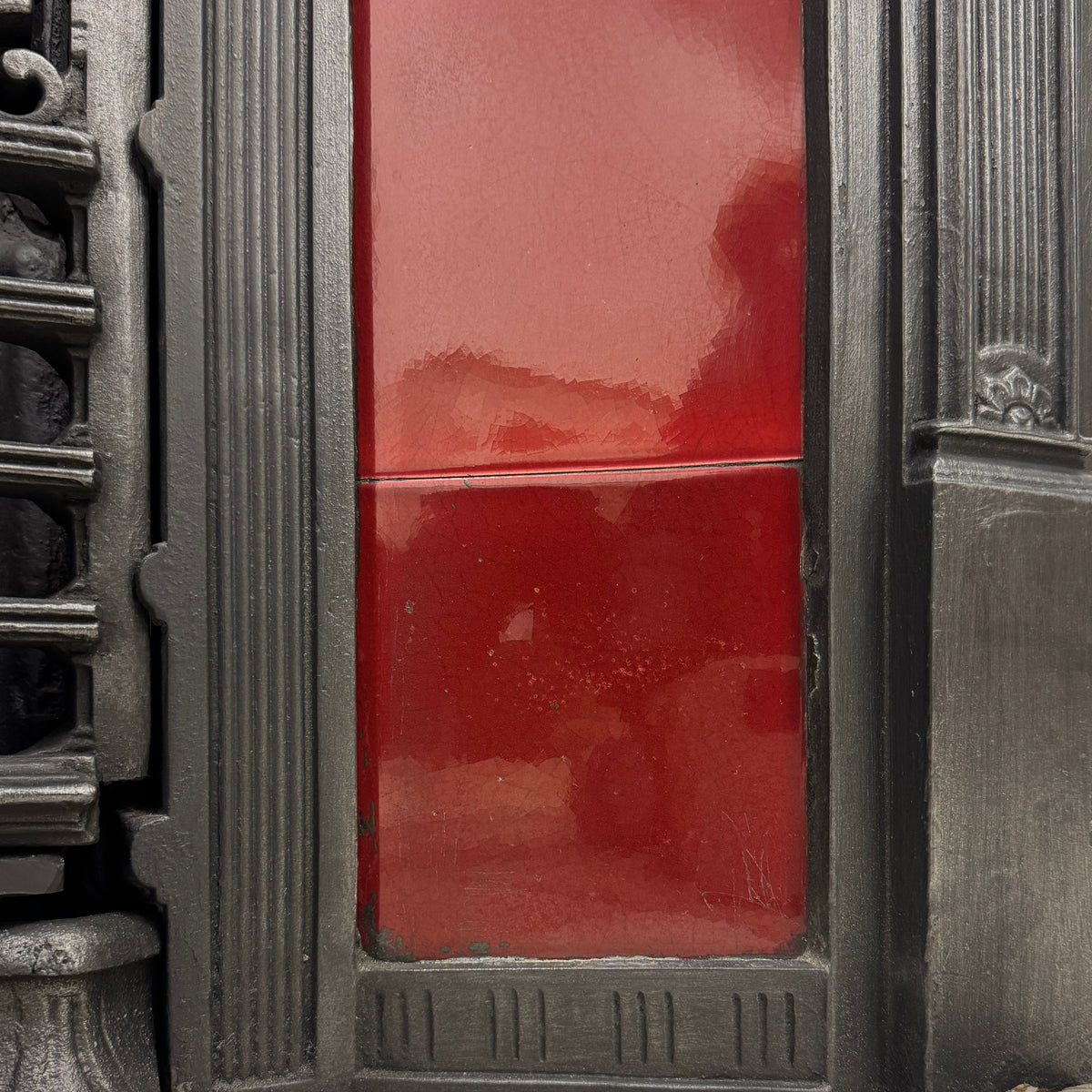 Antique Victorian Tiled Cast Iron Combination Fireplace | The Architectural Forum