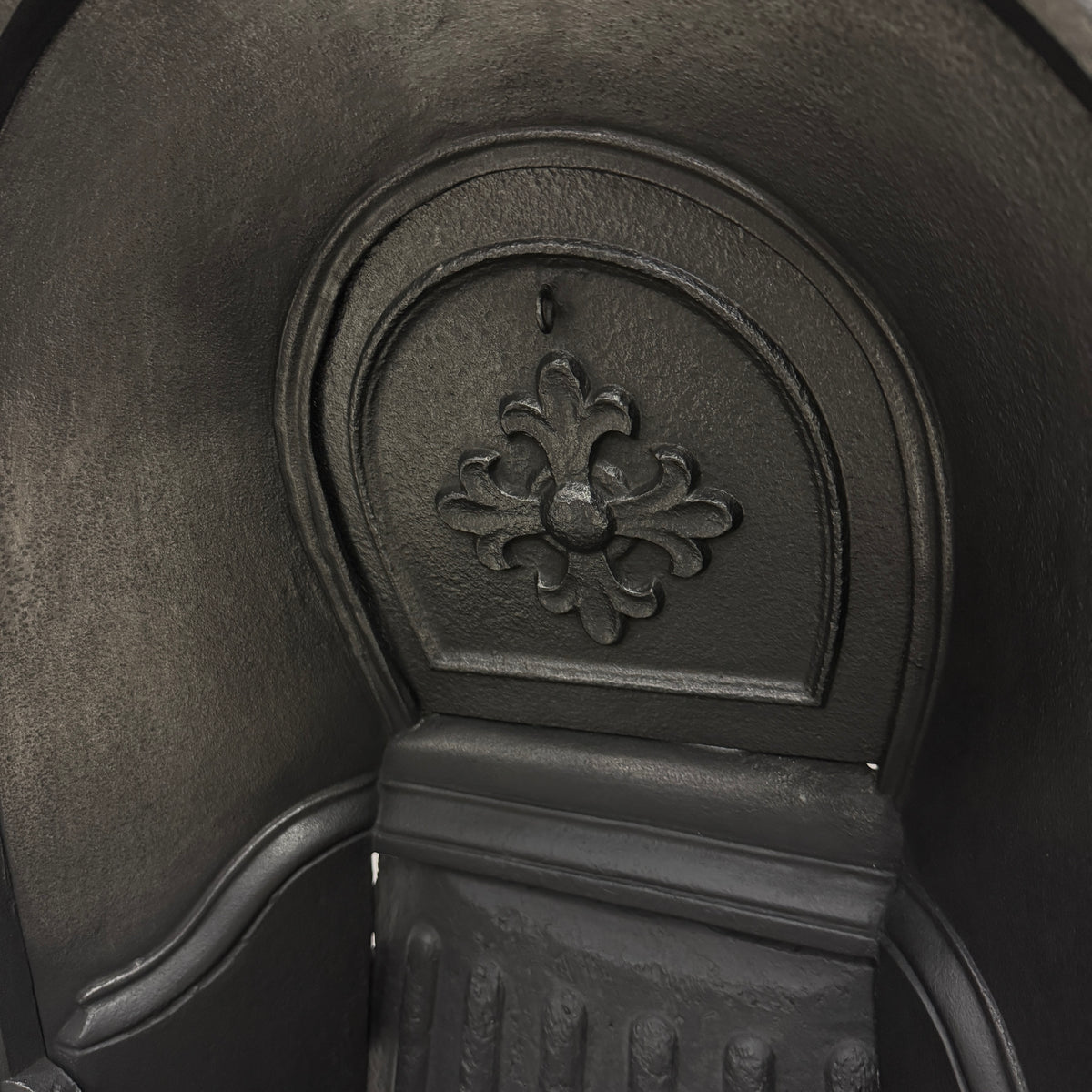 Victorian Cast Iron Tiled Fireplace Insert with Floral Panels | The Architectural Forum