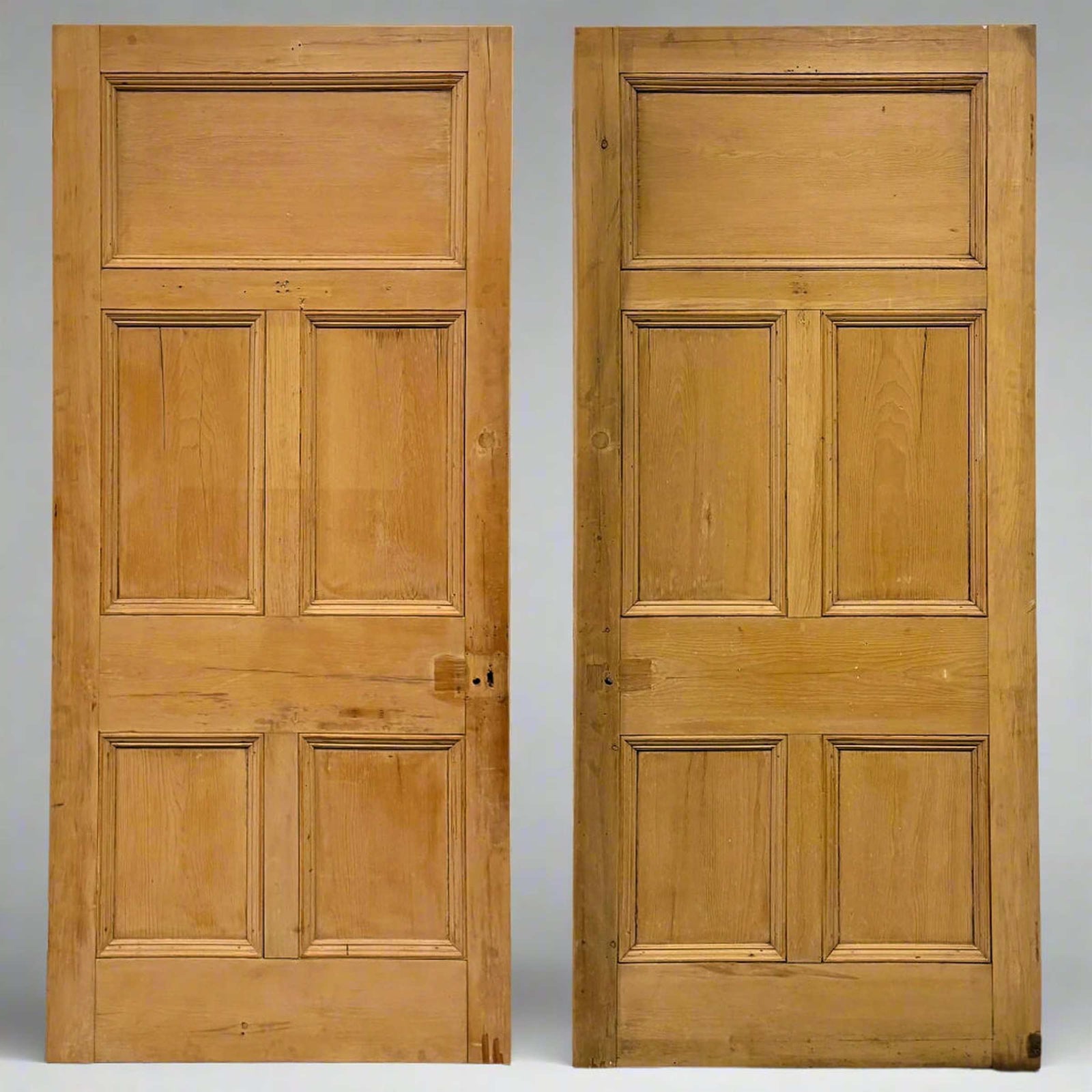 Antique Victorian 5 Panel Door - 216cm x 97cm | The Architectural Forum