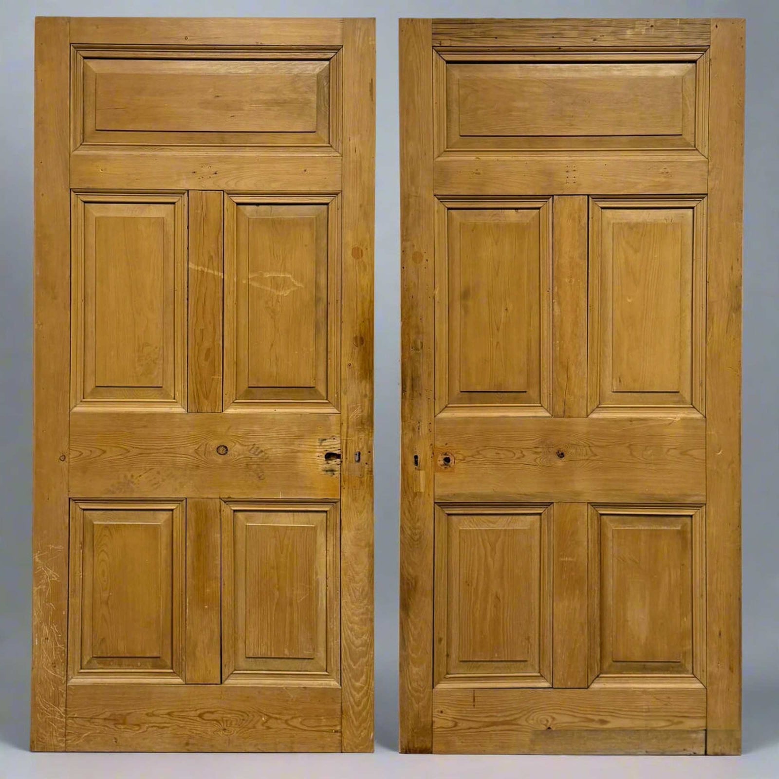 Antique Victorian 5 Panel Door - 206cm x 96.5cm | The Architectural Forum