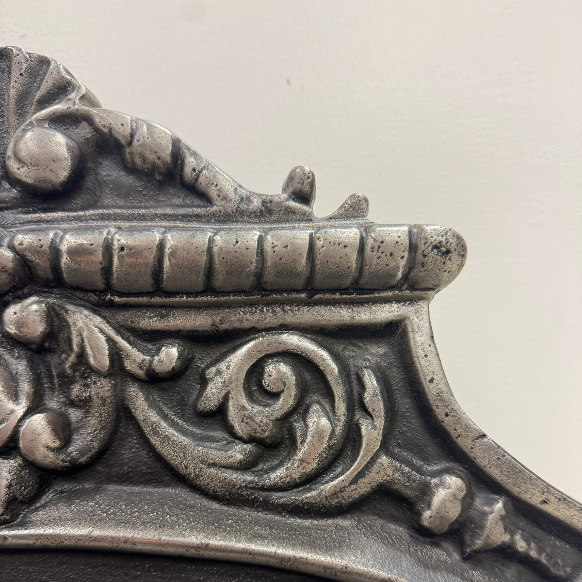 Reclaimed Cast Iron Fire Basket With Brass Finials | The Architectural Forum