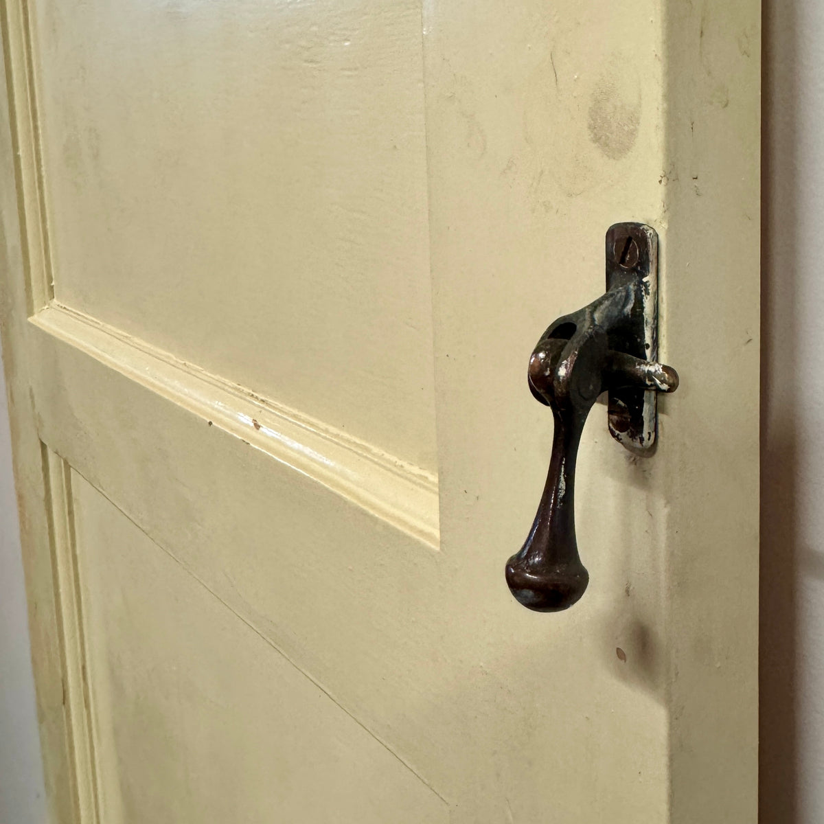 Reclaimed Mid-Century 1950s Four Panel Door 198.5cm x 60.5cm | The Architectural Forum