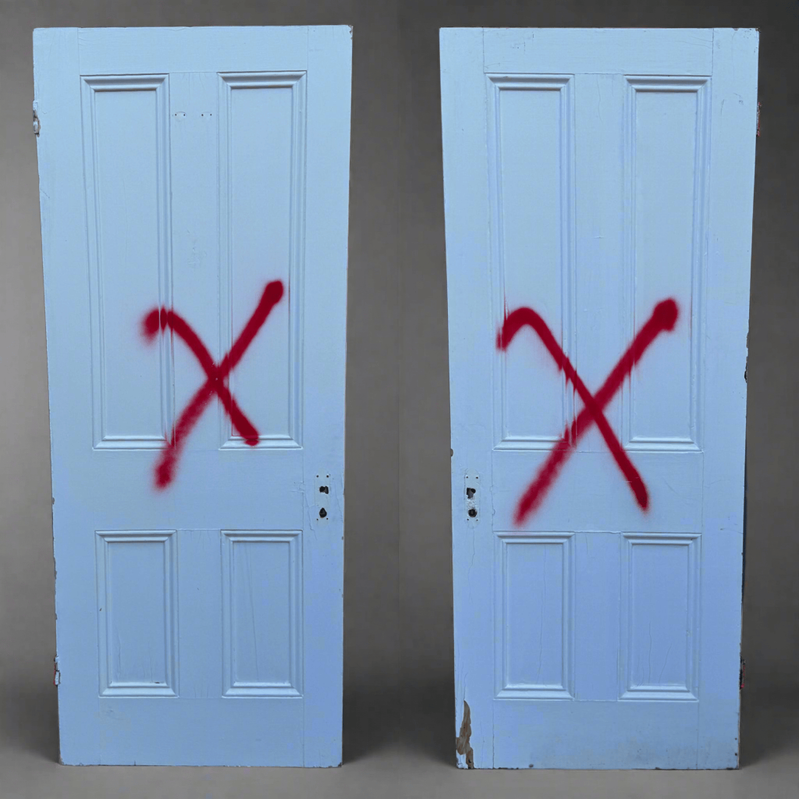 Antique Victorian 4 Panel Door - 201cm x 81cm | The Architectural Forum