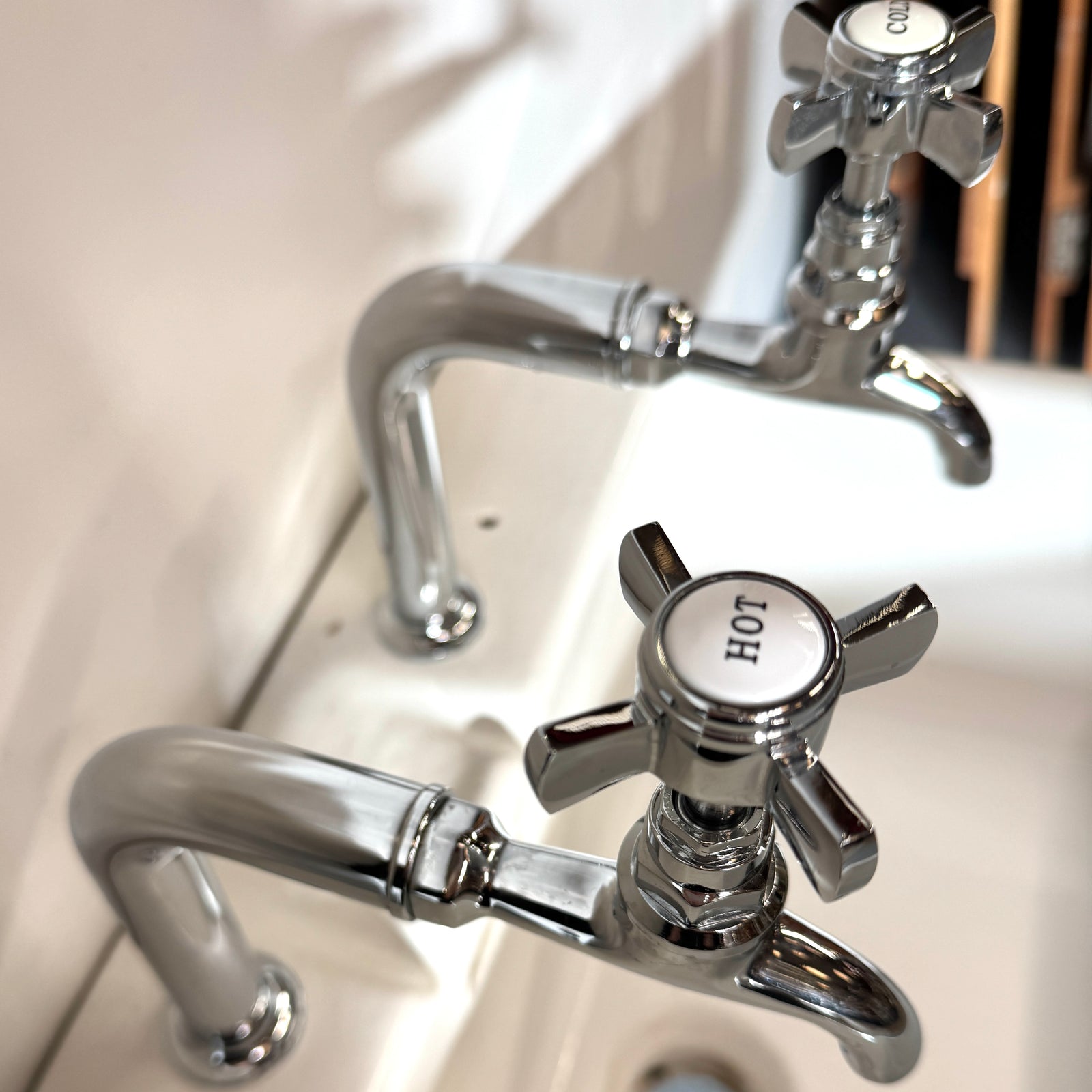 (Copy) Reclaimed C.P Hart Sink on Chrome Legs | The Architectural Forum