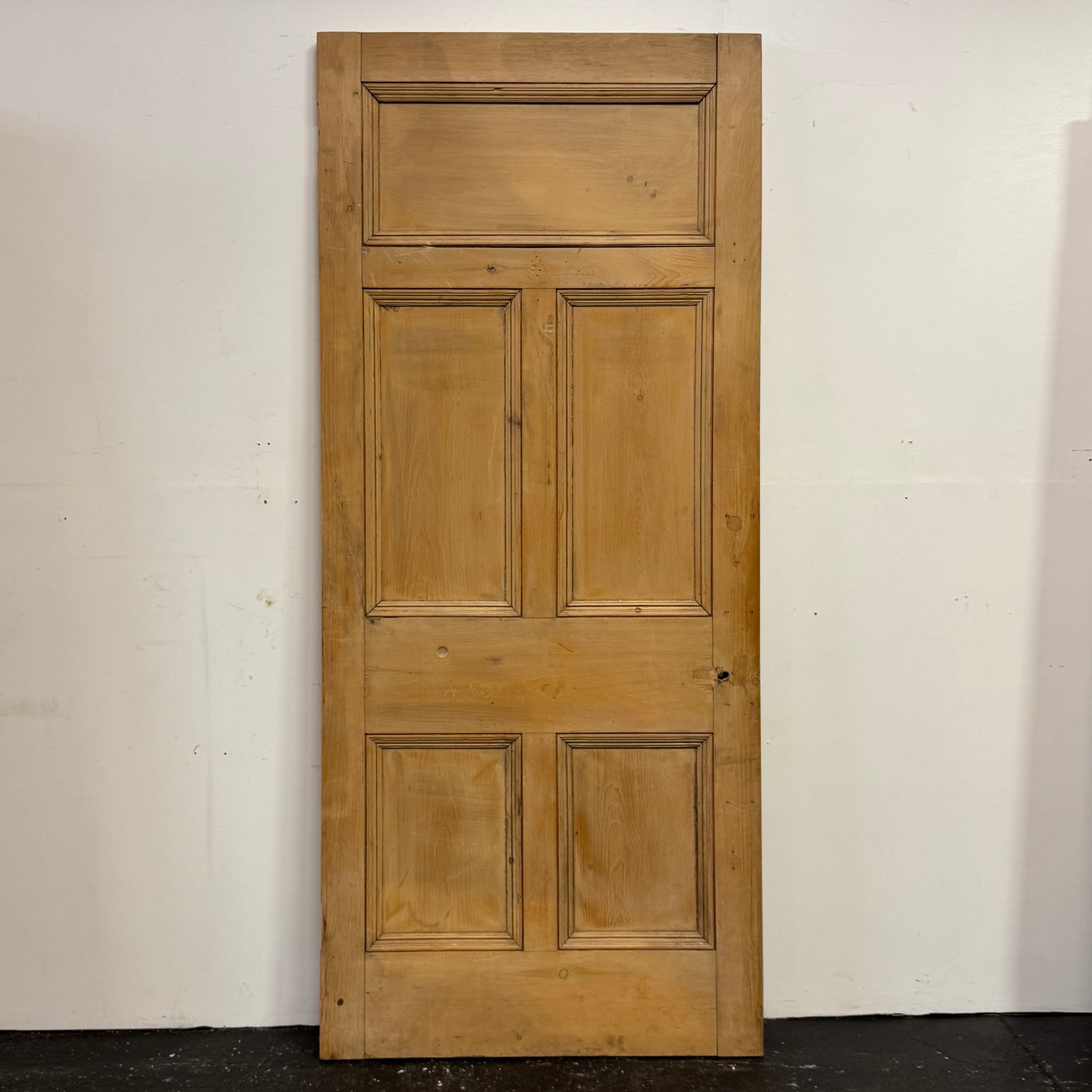 Antique Victorian 5 Panel Door - 218cm x 94.5cm | The Architectural Forum