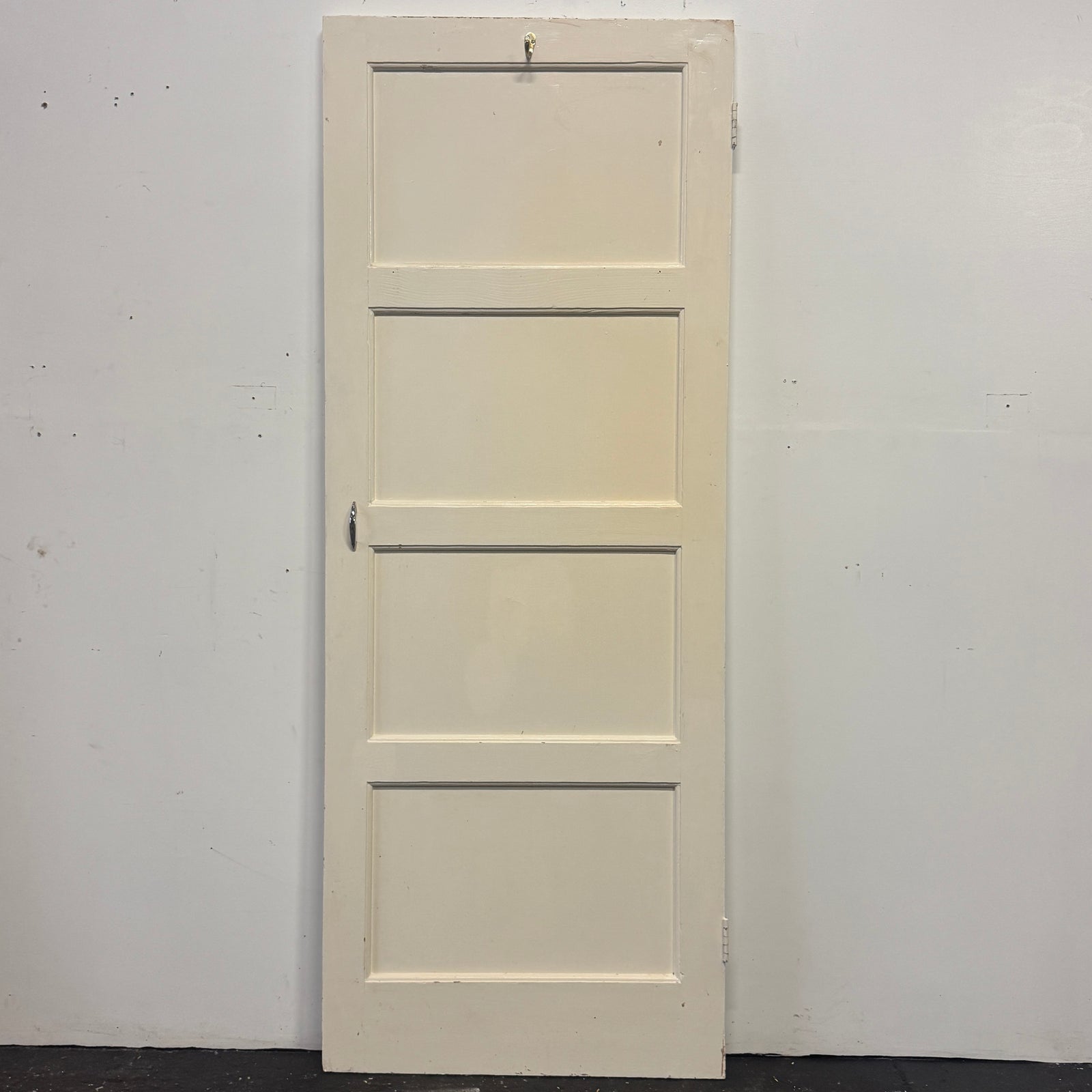 Reclaimed Mid-Century 1950s Four Panel Door 196.5cm x 75.5cm | The Architectural Forum