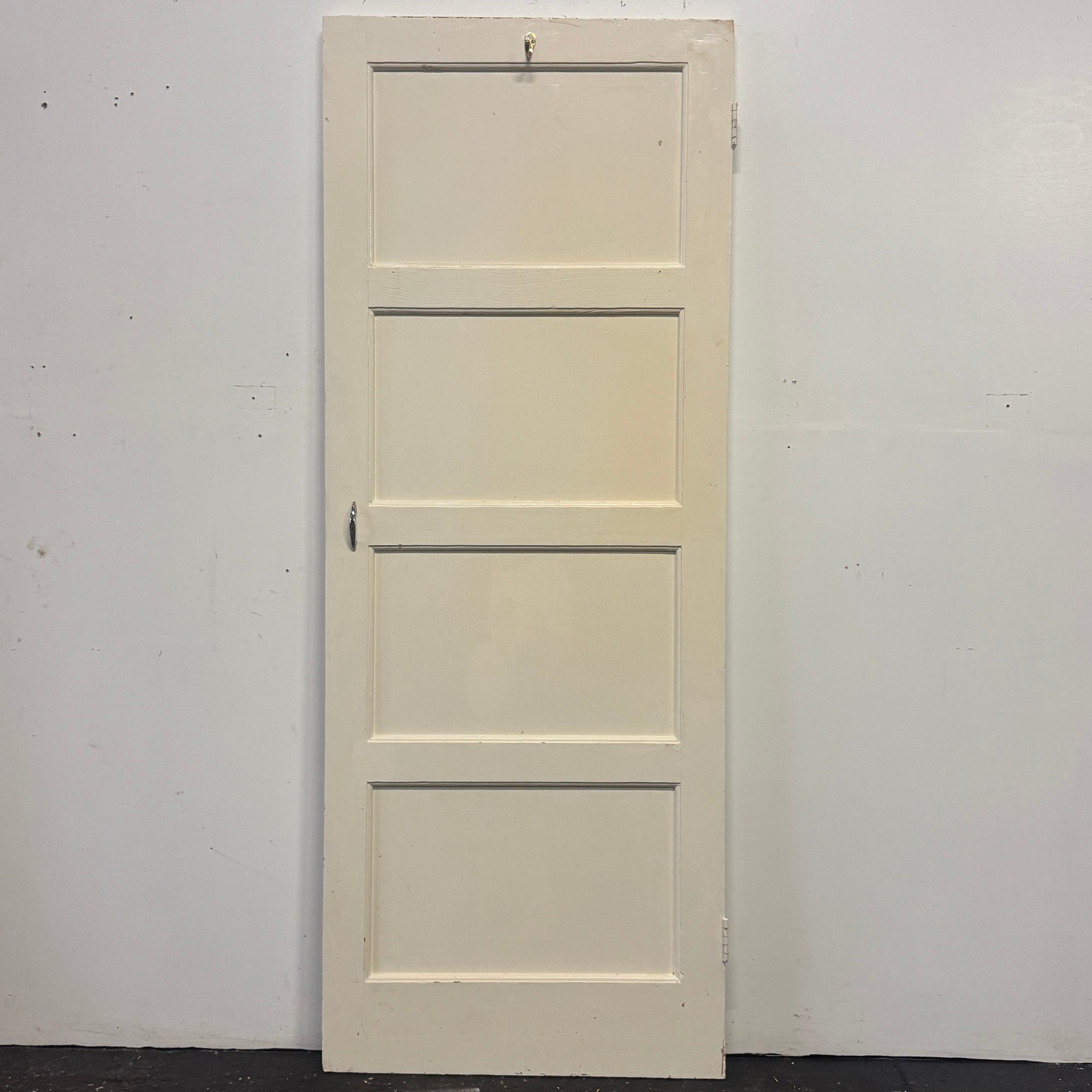 Reclaimed Mid-Century 1950s Four Panel Door 196.5cm x 75.5cm | The Architectural Forum