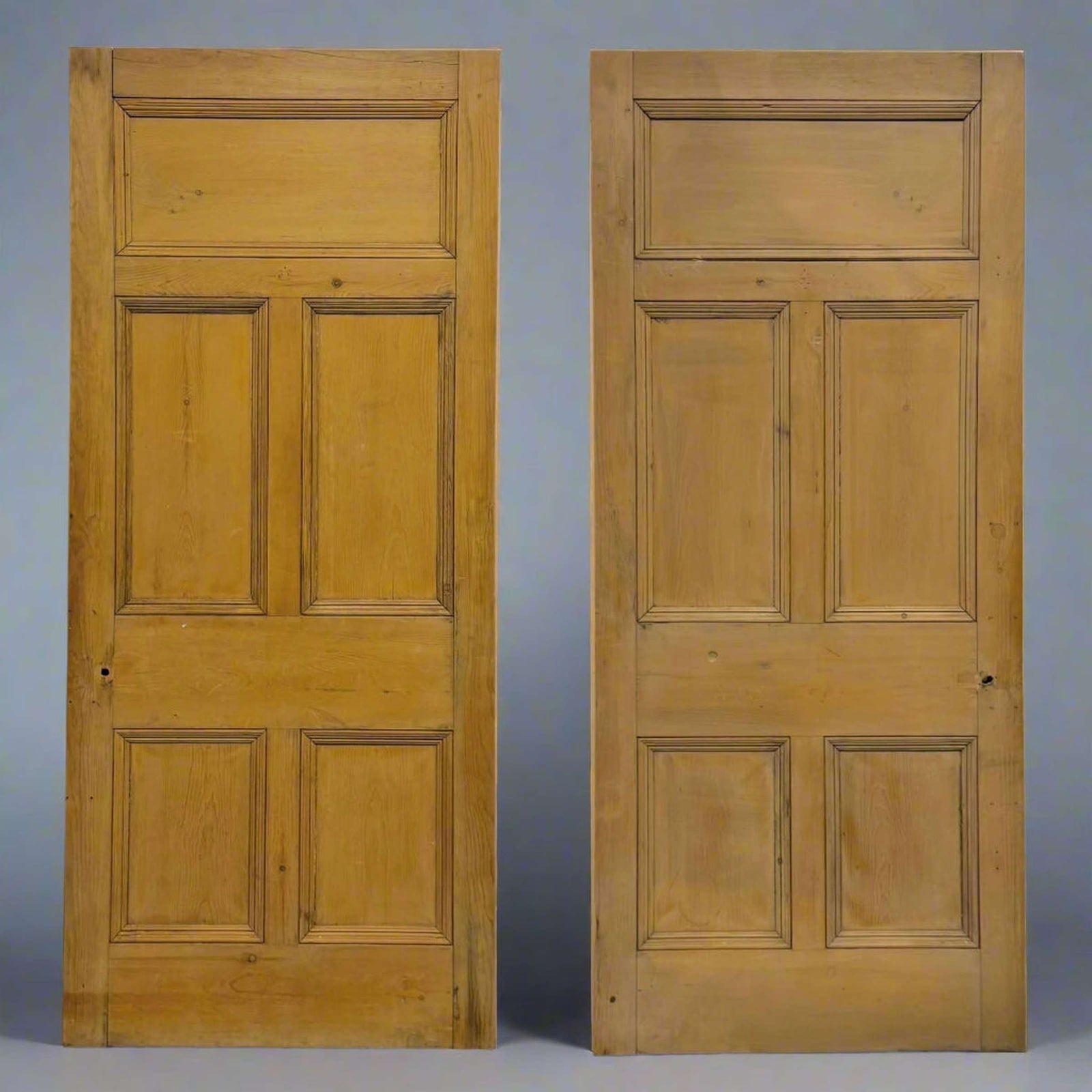 Antique Victorian 5 Panel Door - 218cm x 94.5cm | The Architectural Forum