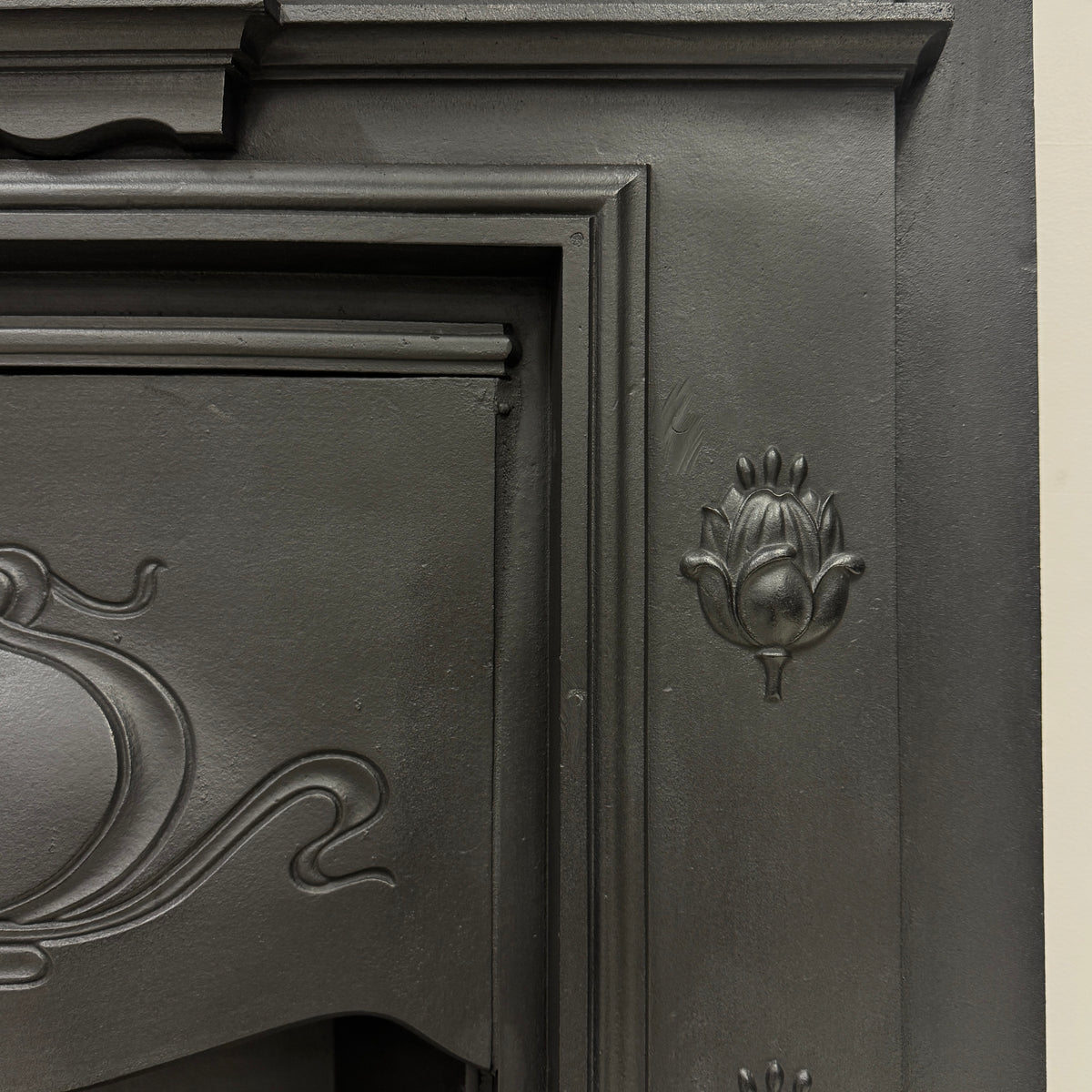 Antique Tiled Cast Iron Combination Fireplace | The Architectural Forum