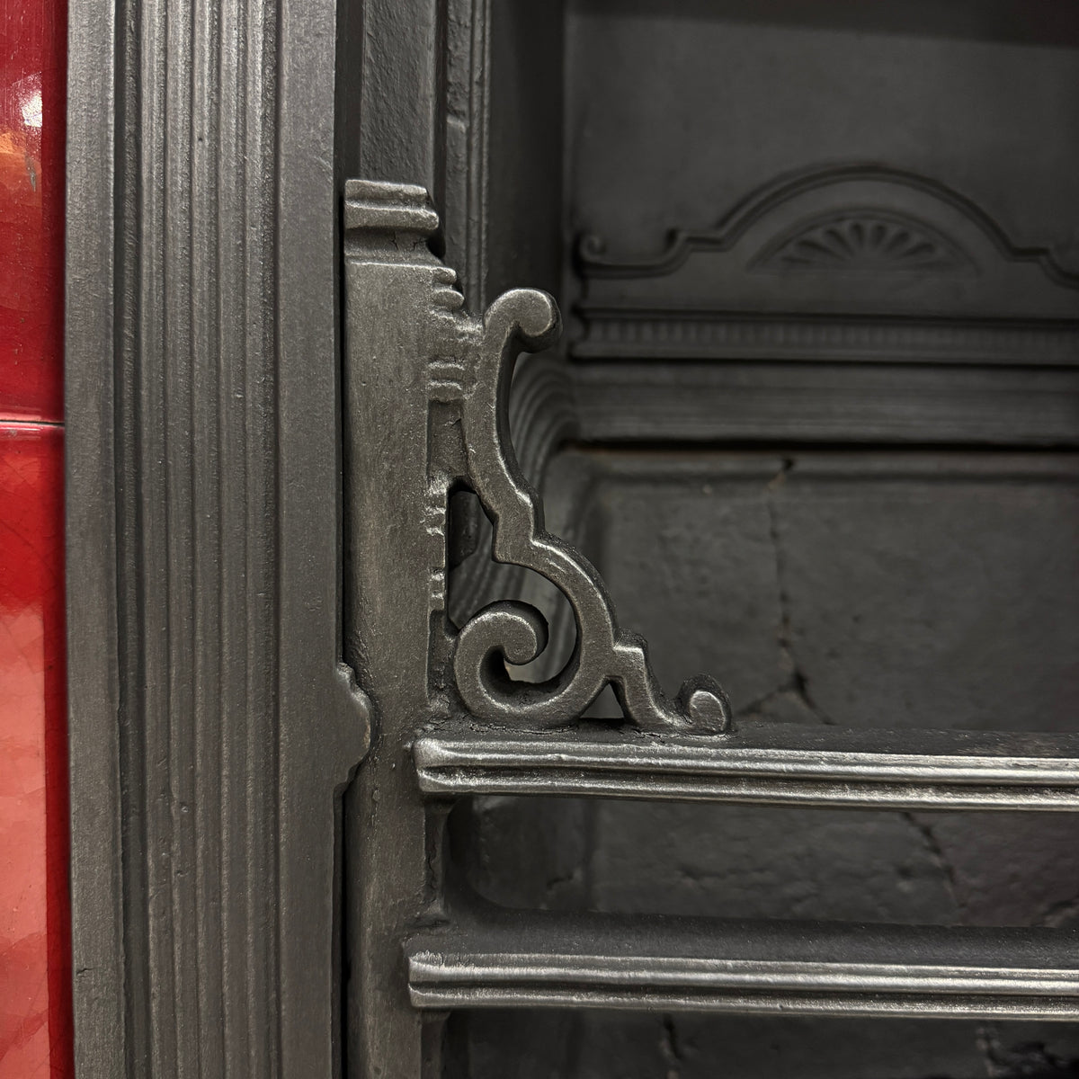 Antique Victorian Tiled Cast Iron Combination Fireplace | The Architectural Forum