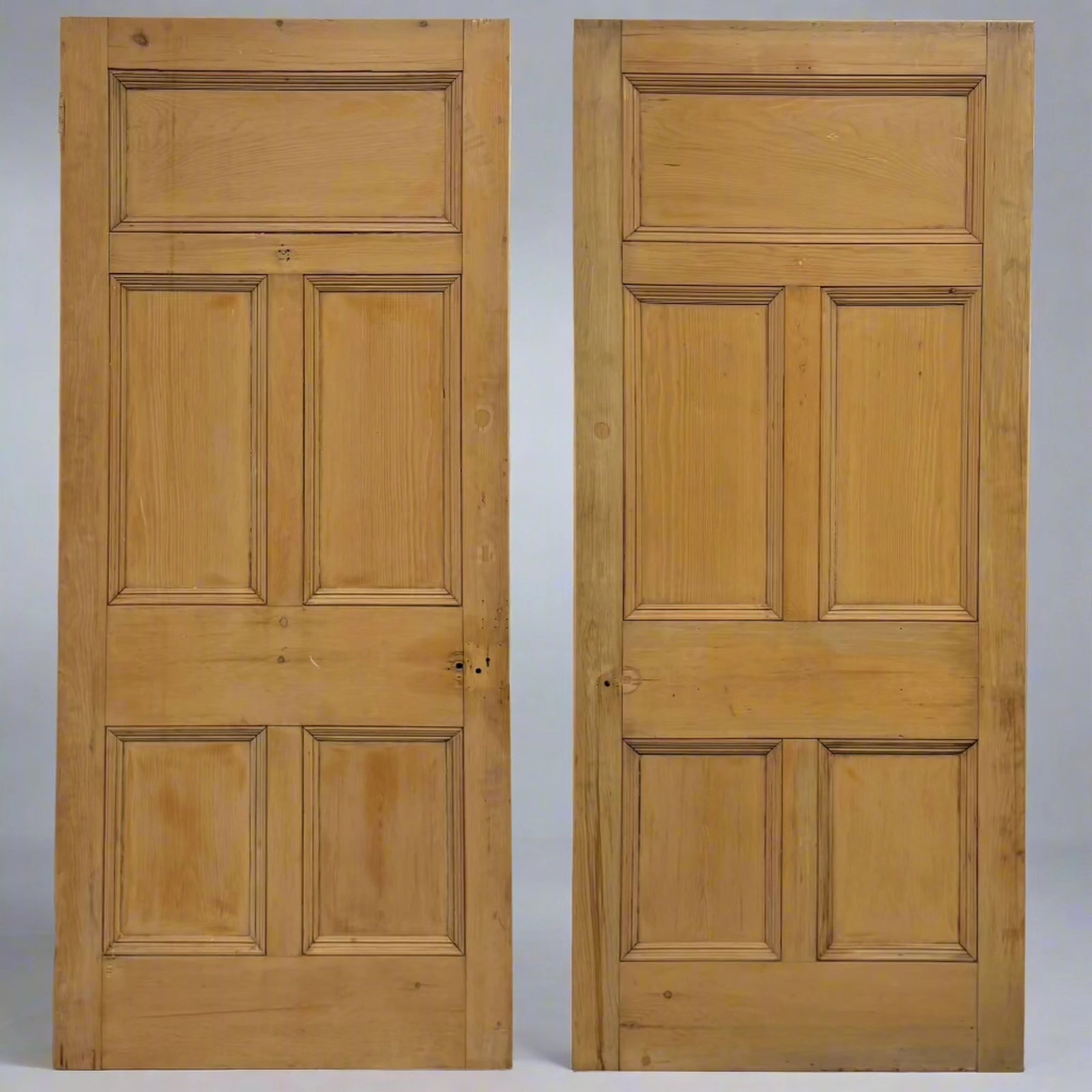 Antique Victorian 5 Panel Door - 219.5cm x 95.5cm | The Architectural Forum