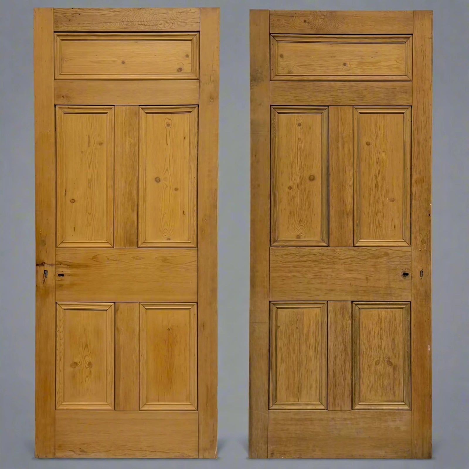 Antique Victorian 5 Panel Door - 204cm x 83.5cm | The Architectural Forum