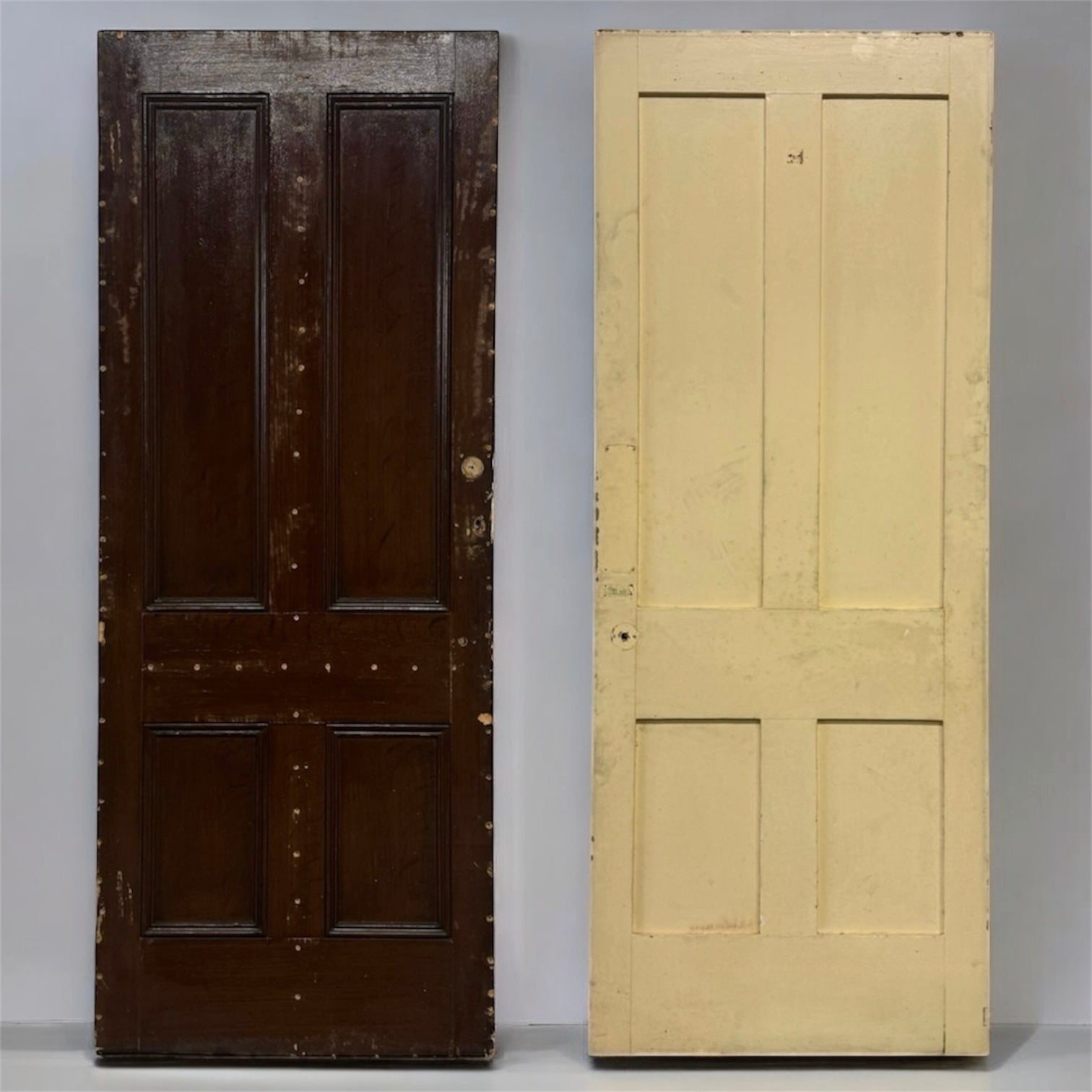 Antique Four Panel Door 207cm x 81cm x 4cm | The Architectural Forum