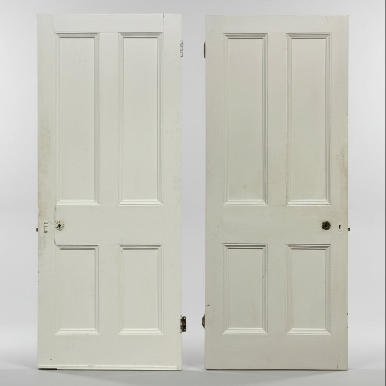 Antique Four Panel Door 203.5cm x 83cm x 4.5cm