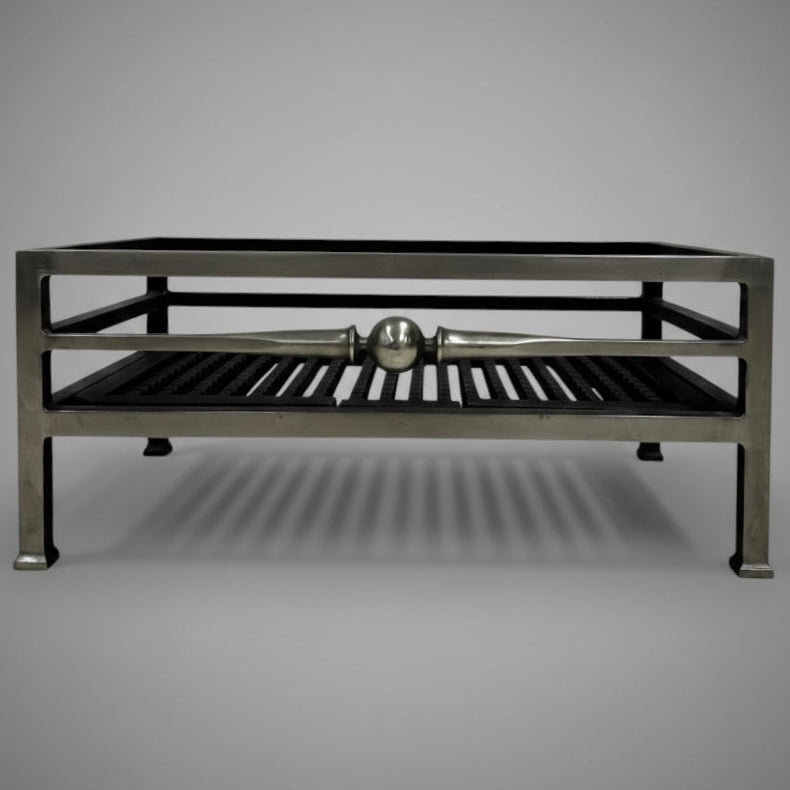 Reclaimed Steel & Cast Iron Byron Freestanding Fire Basket