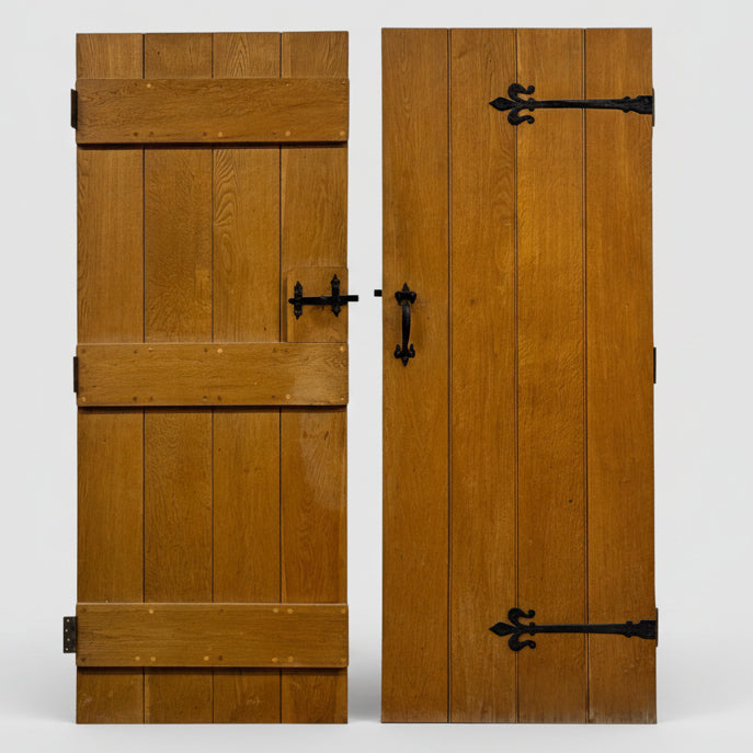 Antique Victorian Pine Latch Door - 191cm x 75.5cm x 2cm | The Architectural Forum
