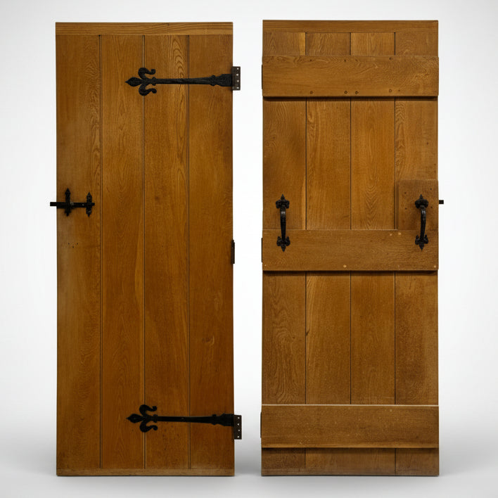 Antique Victorian Pine Latch Door - 189cm x 75.5cm x 2.5cm | The Architectural Forum