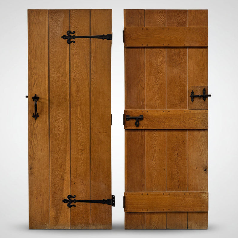 Antique Victorian Pine Latch Door - 194.5cm x 75cm x 2cm | The Architectural Forum