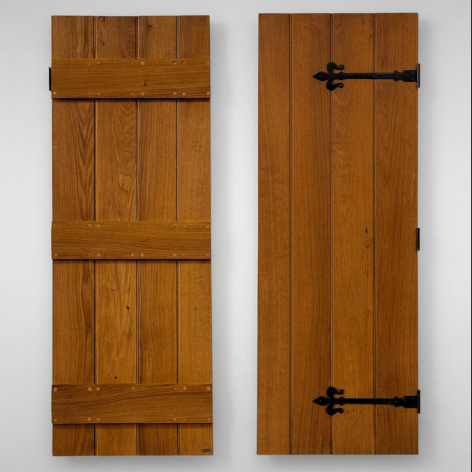 Antique Victorian Pine Latch Door - 196cm x 71.5cm x 2.5cm | The Architectural Forum