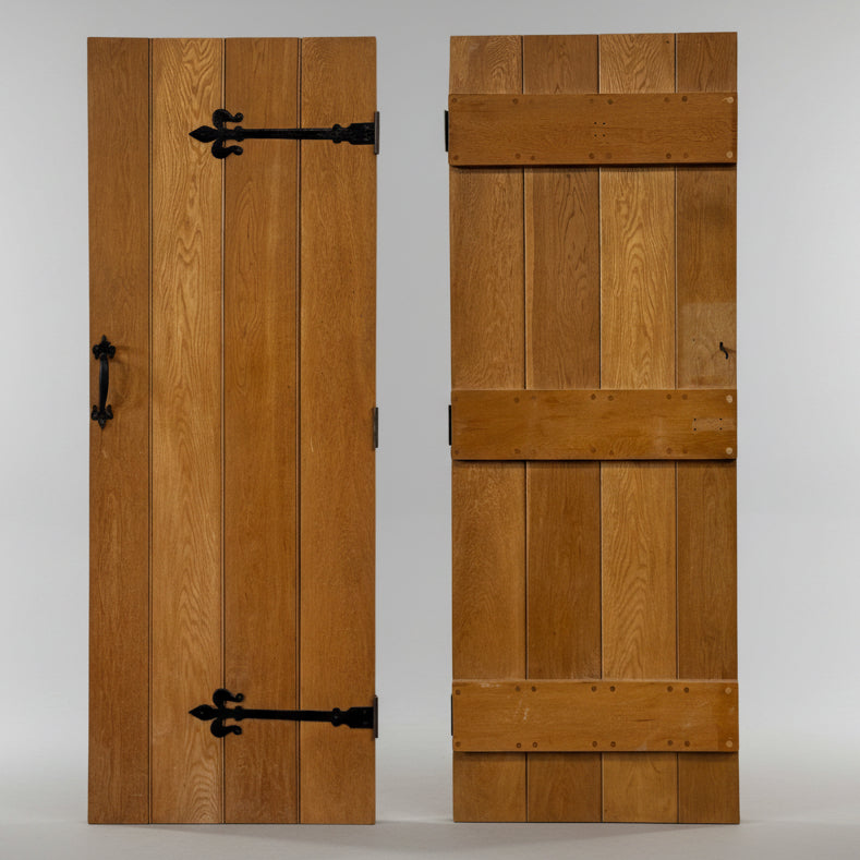 Antique Victorian Pine Latch Door - 194cm x 72.5cm x 2.5cm | The Architectural Forum