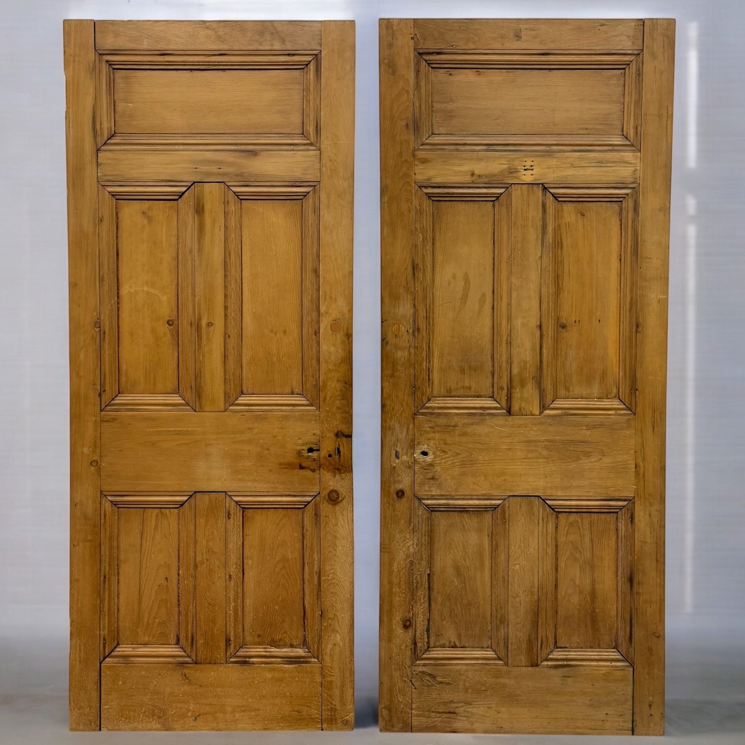 Antique 5 Panel Stripped Door 205.5cm x 83cm | The Architectural Forum