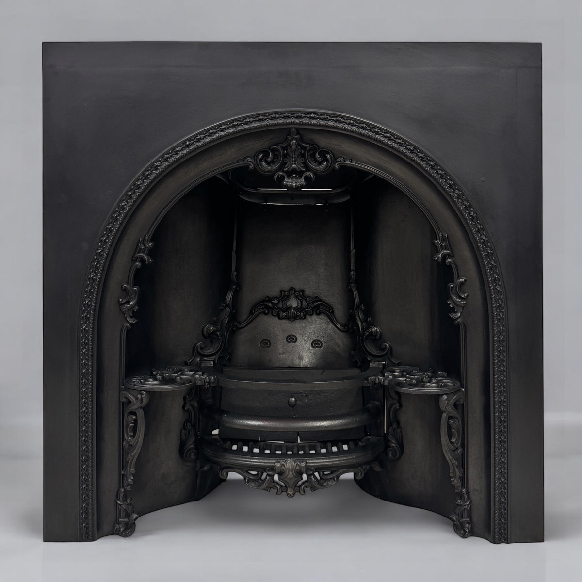 Antique Ornate Georgian Cast Iron Hob Grate Insert | The Architectural Forum